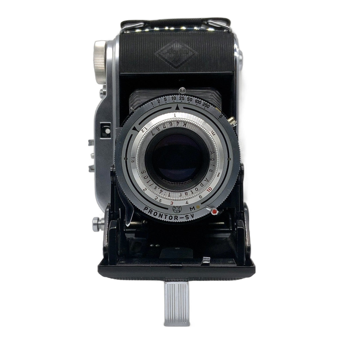 Agfa Record II Klappkamera mit Apotar 105mm 1:4.5 Prontor-SV Balgenkamera