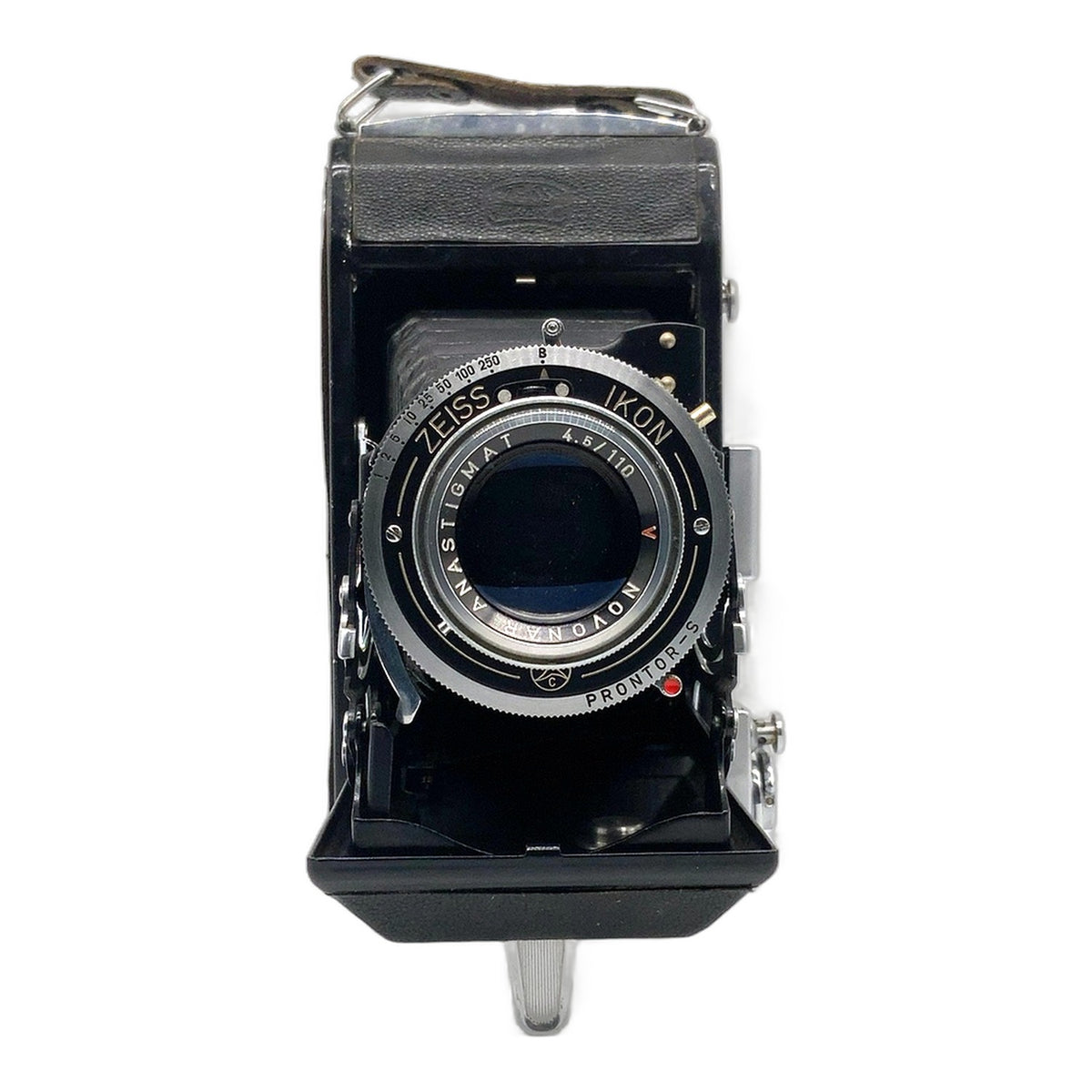 Zeiss Ikon Ercona Klappkamera mit Novonar Anastigmat 110mm 1:4.5 red V Prontor-S