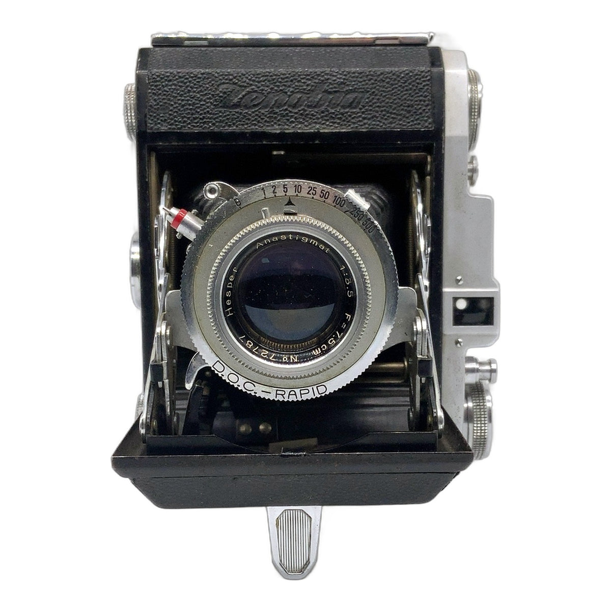 Daiichi Zenobia Klappkamera mit Anastigmat 7,5cm 1:3.5 Balgenkamera