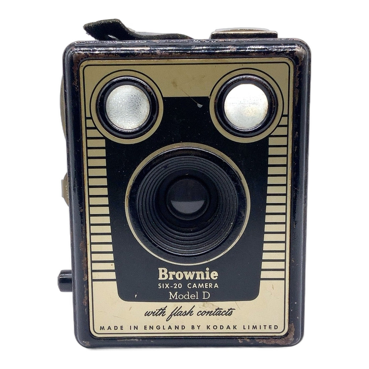 Kodak Brownie Six-20 Model D with flash contacts Boxkamera Kastenkamera