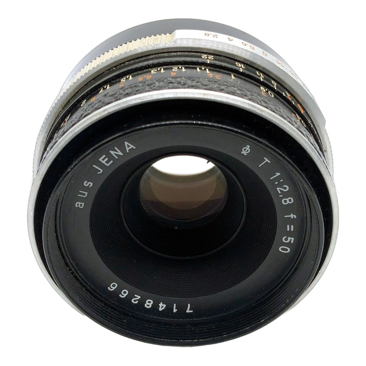 Carl Zeiss "aus Jena" Q1 Tessar 50mm 1:2.8 Objektiv (M42) Text lesen!