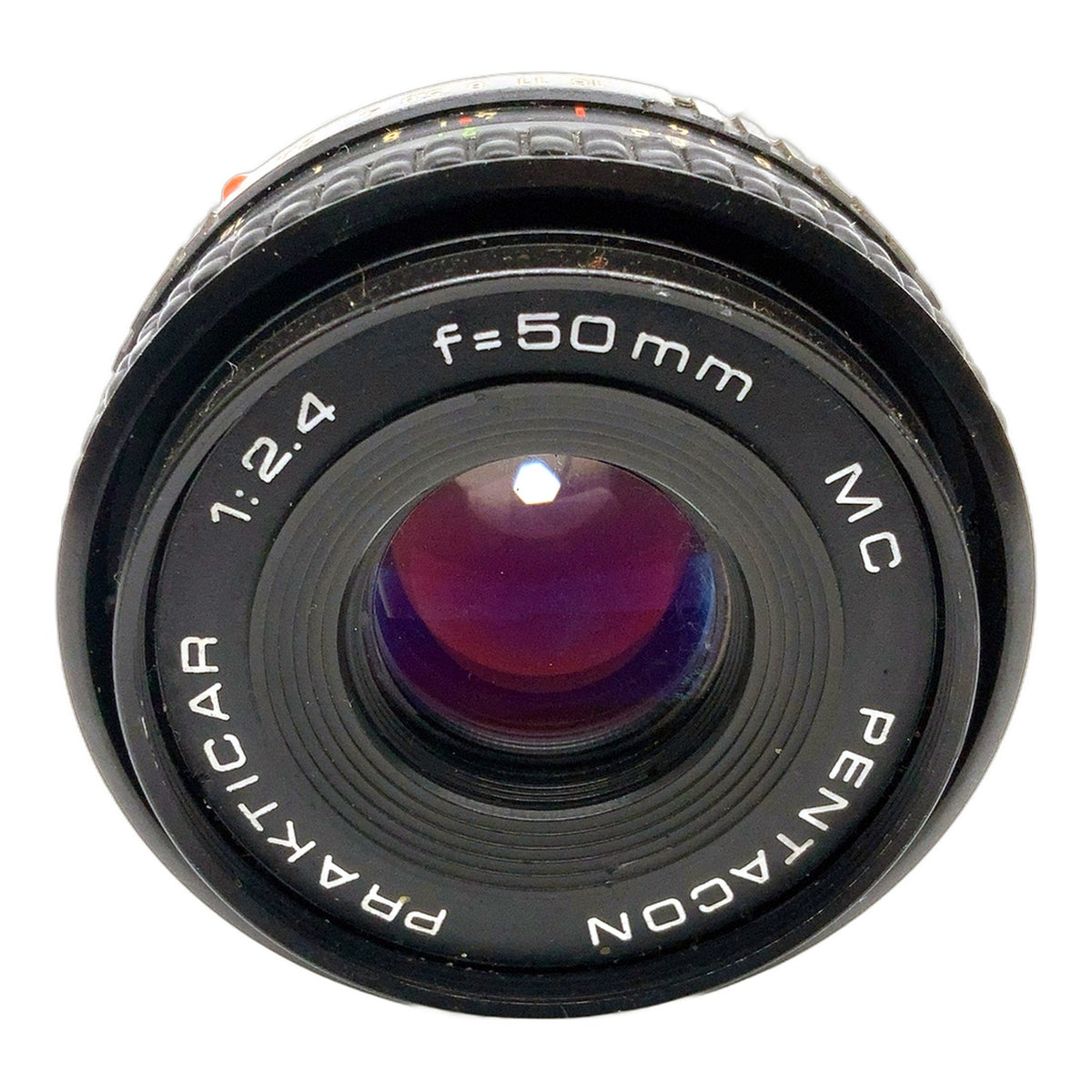 Pentacon Prakticar MC 50mm 1:2.4 Objektiv Festbrennweite (Praktica B) Pilz!