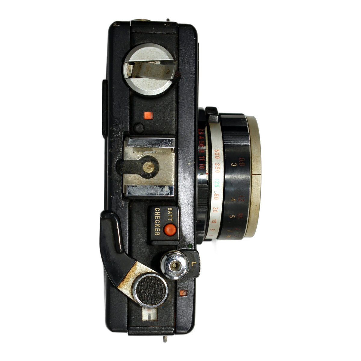 Ricoh 500 GX Messsucherkamera mit Color Rikenon 40mm 1:2.8 Rangefinder Camera