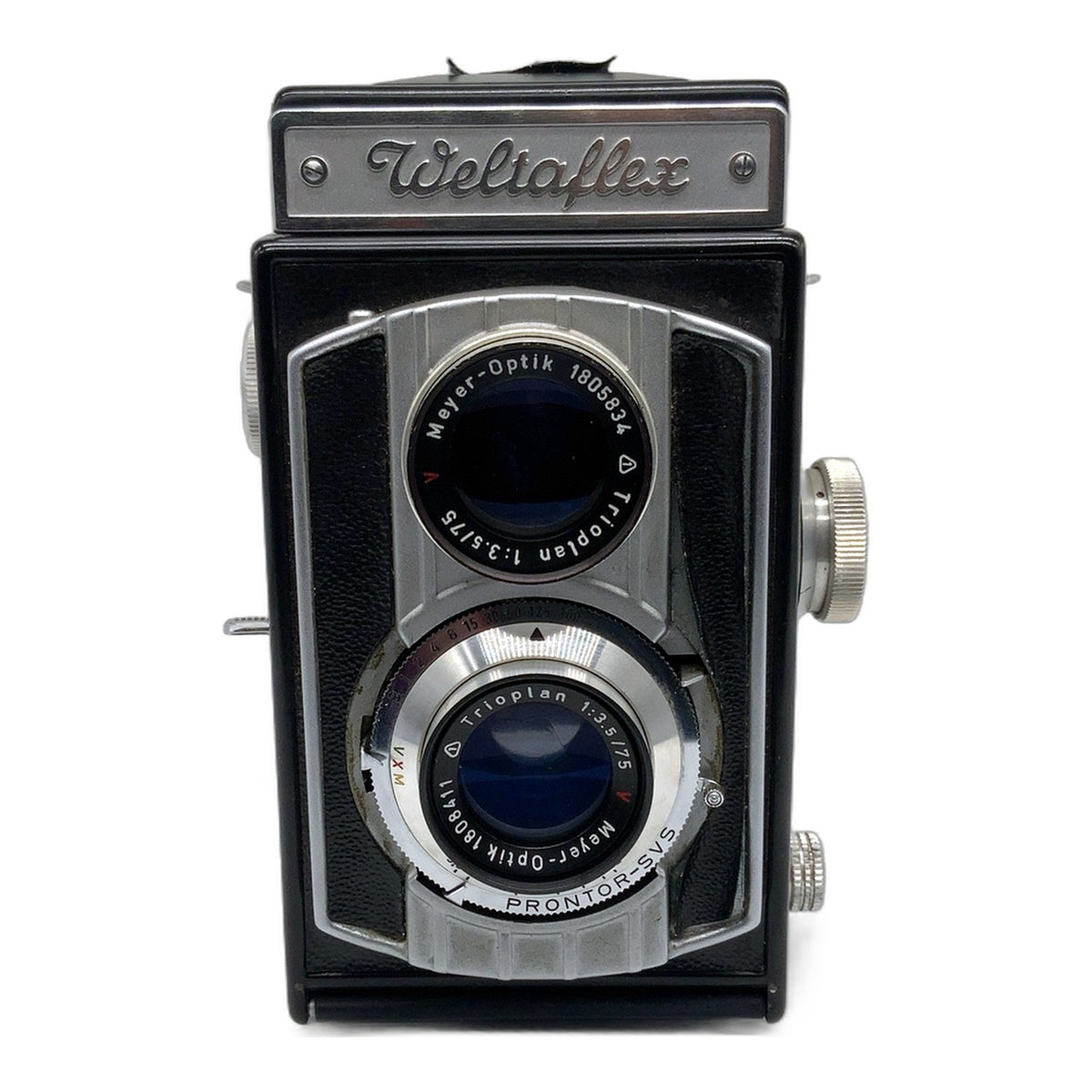 Welta Weltaflex TLR mit Meyer Optik Trioplan 1:3.5/75mm red V Pontor-SVS