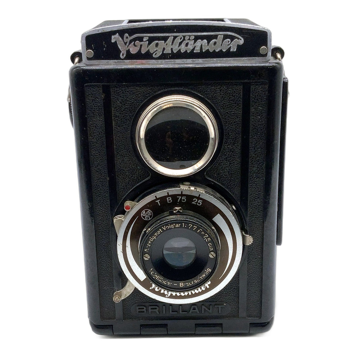 Voigtländer Brillant TLR mit Anastigmat Voigtar 1:7.7 F=7,5cm zweiäugige Kamera