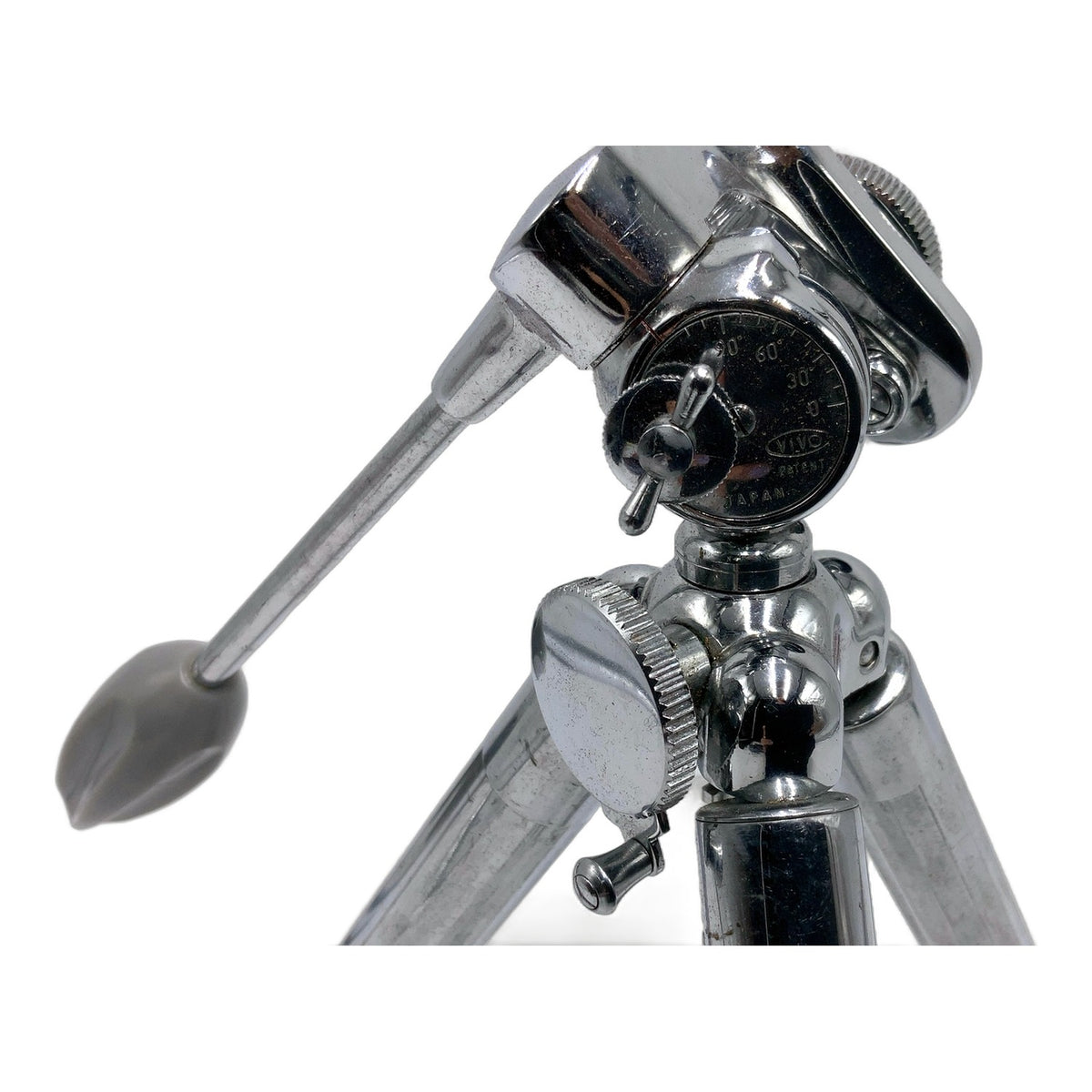 Vivo Telescoping Chromstativ mit Tasche Stativ Silber Camera Tripod Kamerastativ
