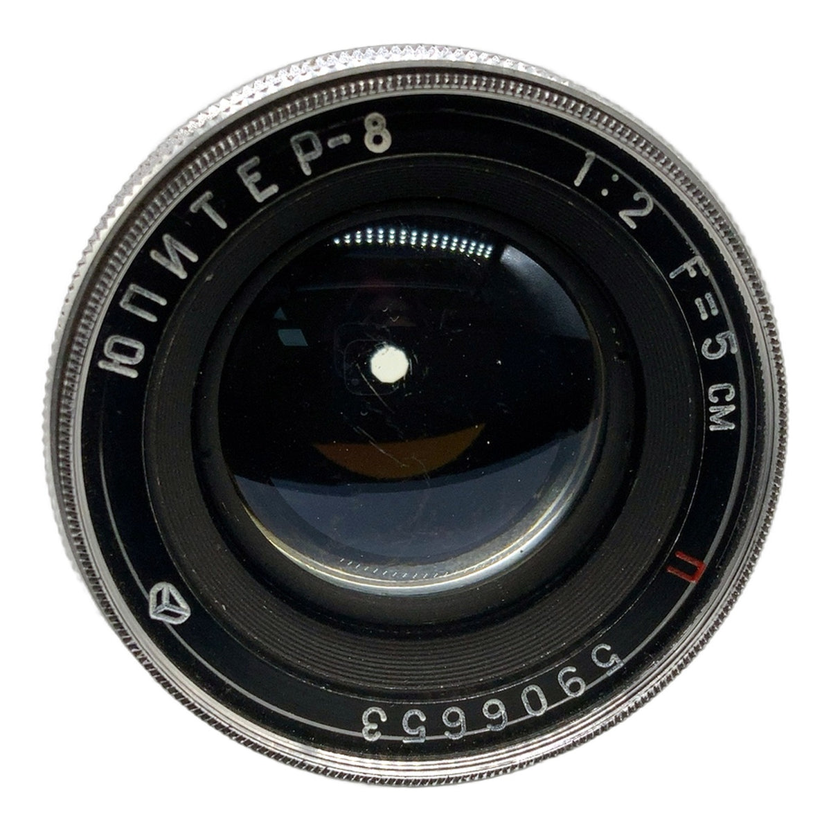 KMZ Jupiter 8 red P 5cm 1:2 Objektiv manuell Festbrennweite (Contax RF)