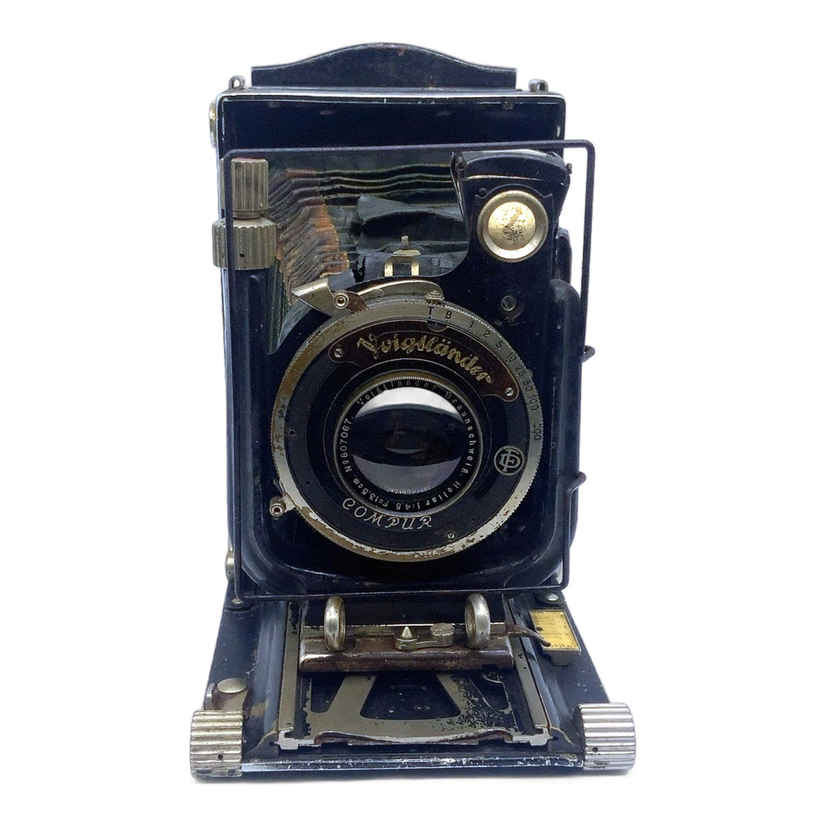 Voigtländer Bergheil Plattenkamera mit Heliar 13,5cm 1:4.5 Compur Plate Camera