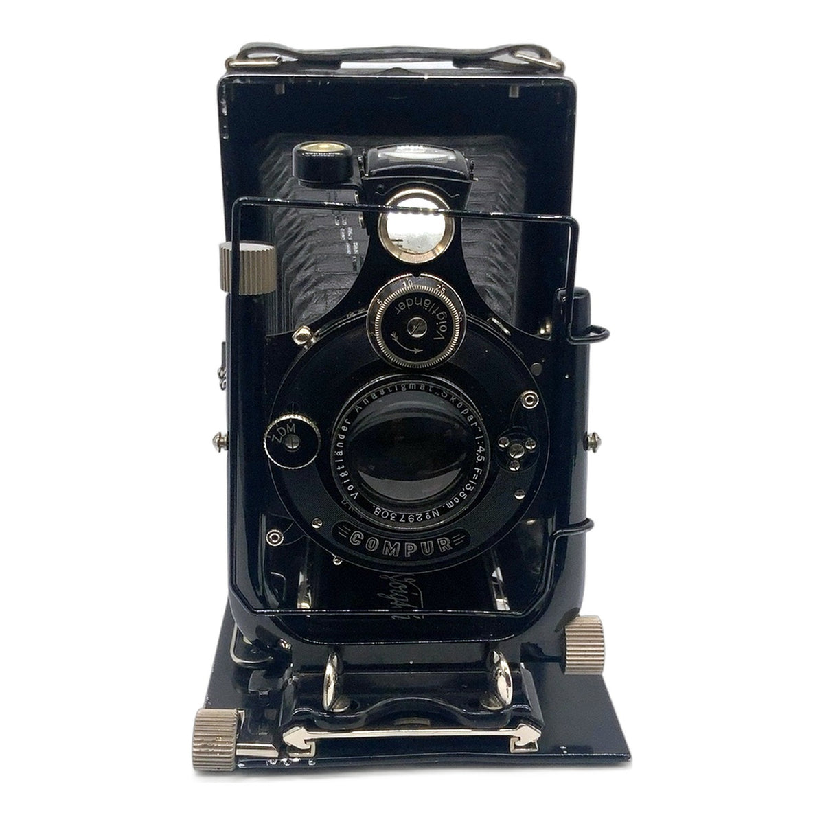Voigtländer Avus Plattenkamera mit Anastigmat Skopar 13,5cm 1:4,5 Compur