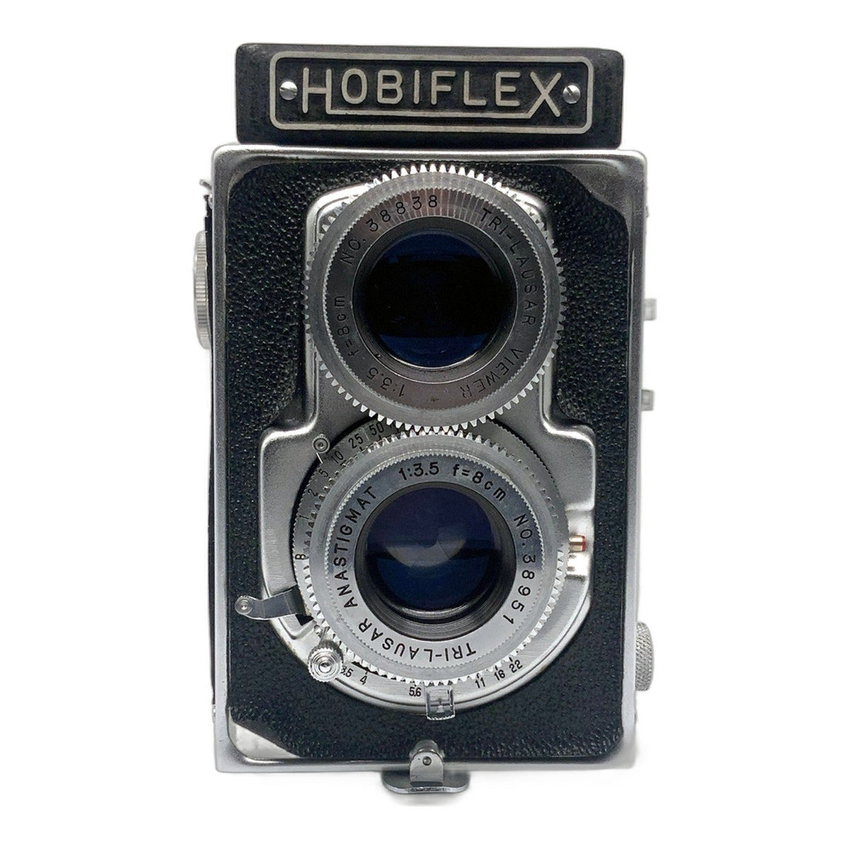 Tougodo Hobiflex Model III TLR mit Tri-Lausar Anastigmat 8cm 1:3.5