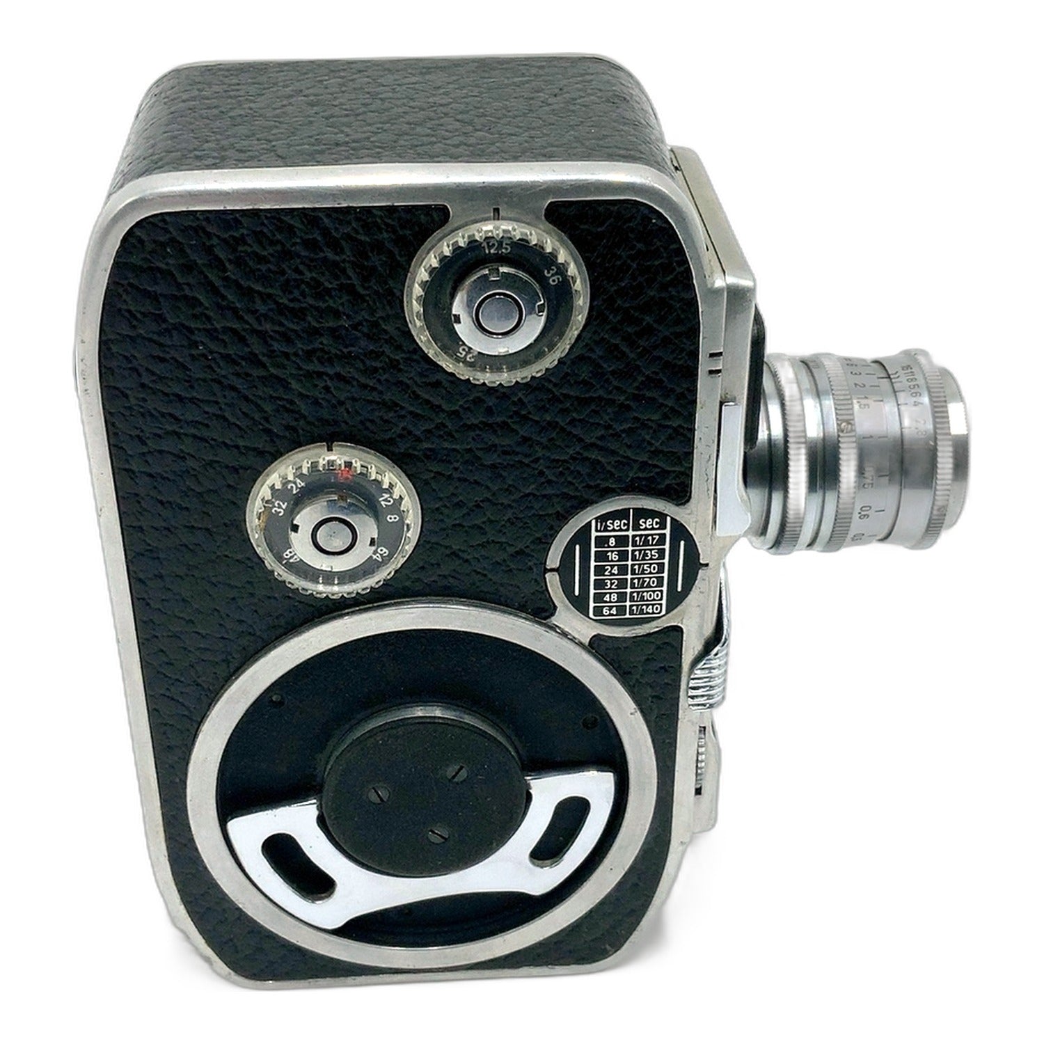 Bolex Paillard C8 Filmkamera mit Schneider-Kreuznach Xenoplan 13mm 1:1.9