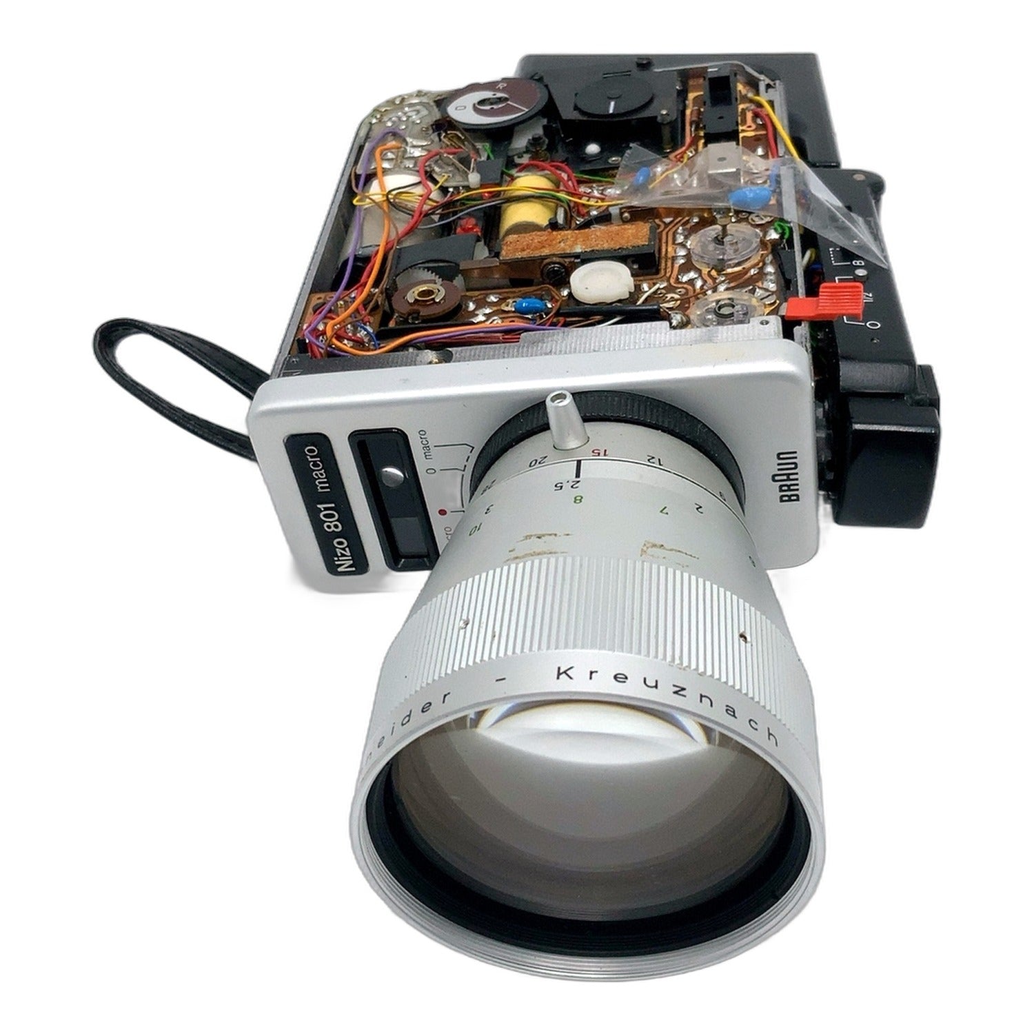 Braun Nizo 801 macro Filmkamera mit Macro Variogon 1.8/7-80 Movie Camera
