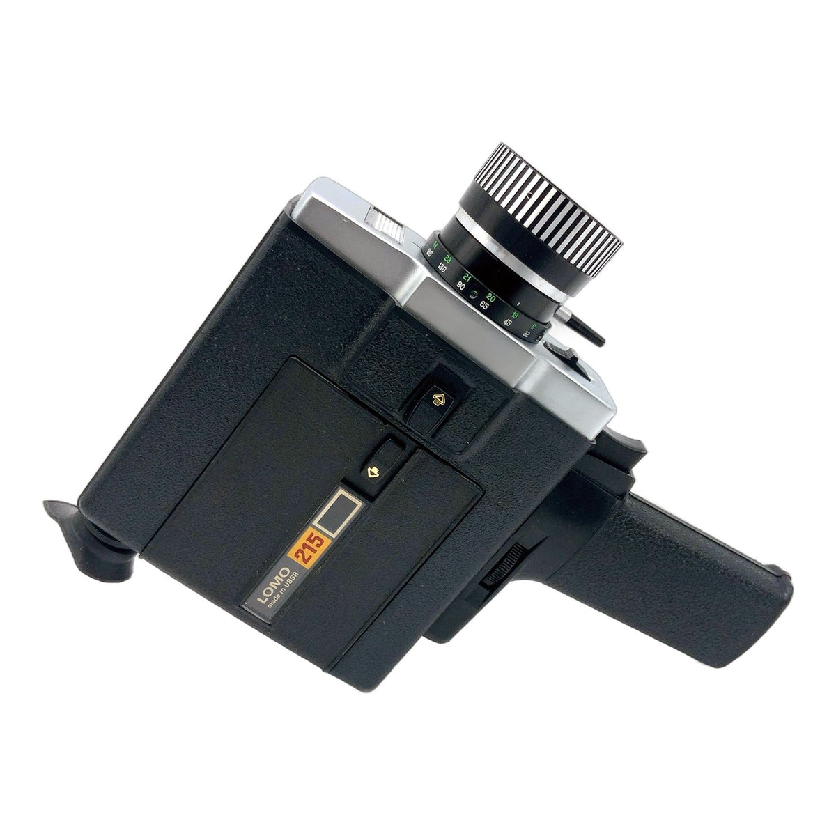 Omo Lomo 215 M Super 8 Filmkamera mit Agate-14 9-27mm 1:2.8 mit Tasche