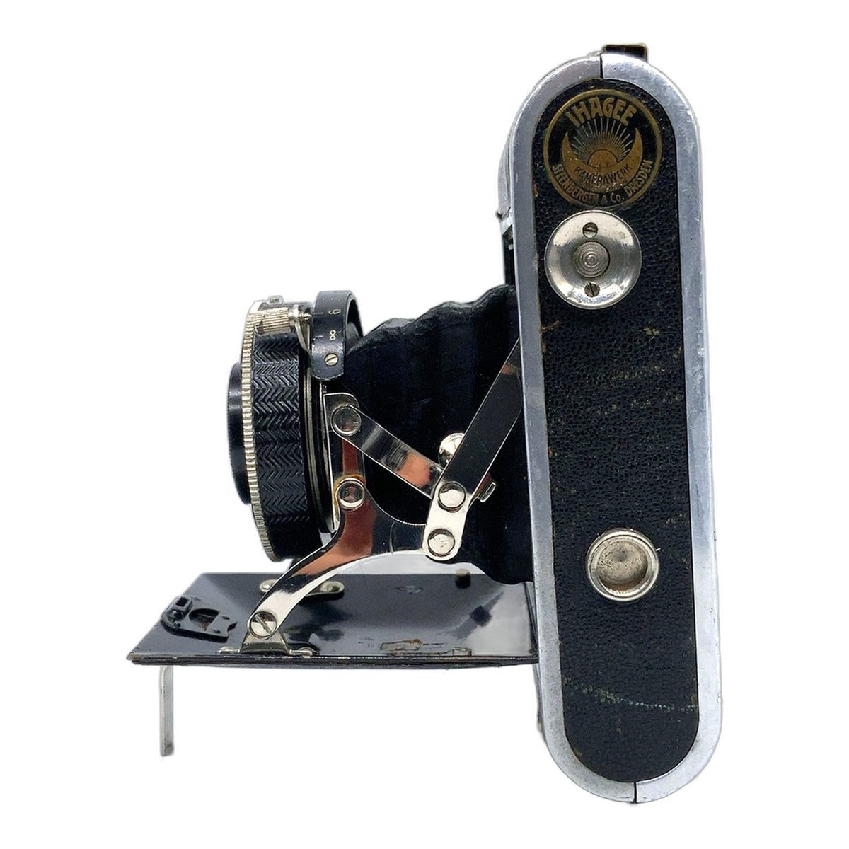 Ihagee Klappkamera mit Anastigmat 70mm 1:4.5 Compur Folding Camera Balgenkamera