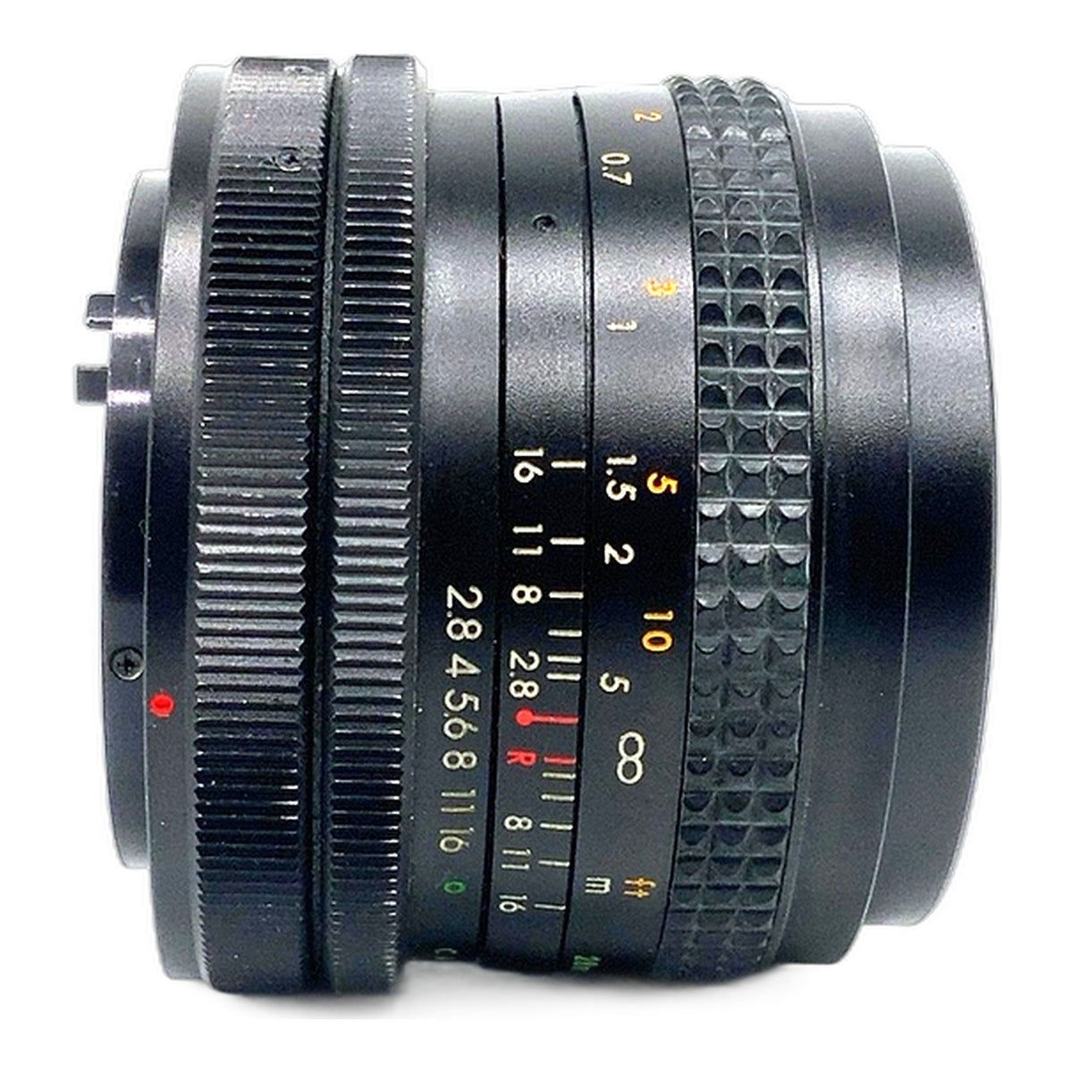 Viabrillant Auto MC 28mm 1:2.8 Objektiv manuell Festbrennweite (Canon FD) Nebel!