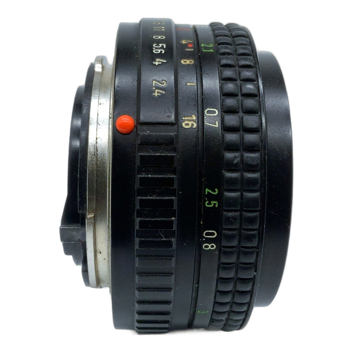 Pentacon Prakticar MC 50mm 1:2.4 Objektiv Festbrennweite (Praktica B) Pilz!