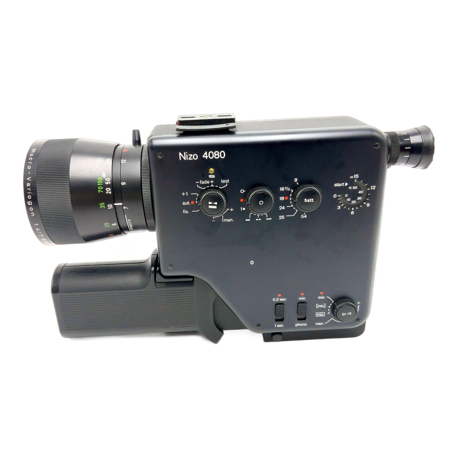 Braun Nizo 4080 Filmkamera mit Schneider Kreuznach Macro-Variogon 7-80mm 1:1.4