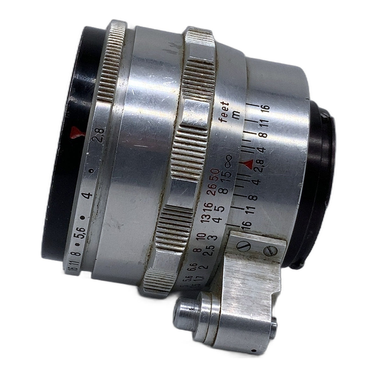 Carl Zeiss Jena Q1 Tessar 50mm 1:2.8 Objektiv Festbrennweite (EXA) Text lesen!