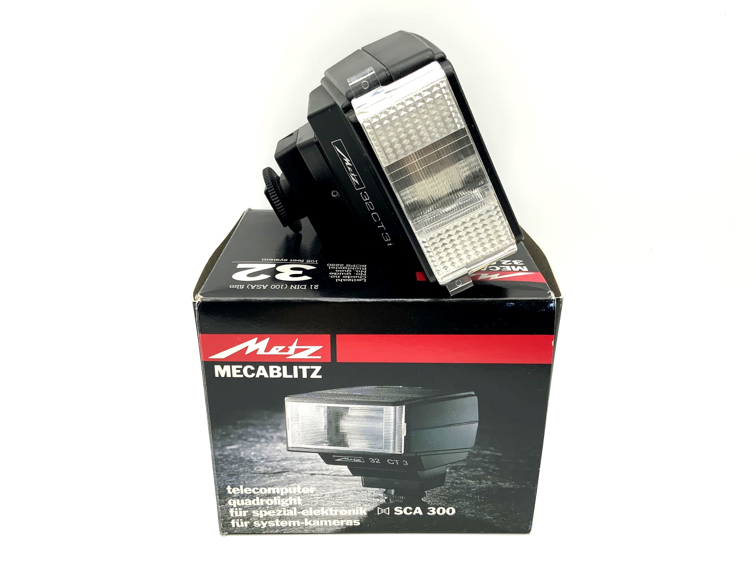 Metz mecablitz 32 CT 3 flash unit with original packaging for Yashica/Contax camera flash