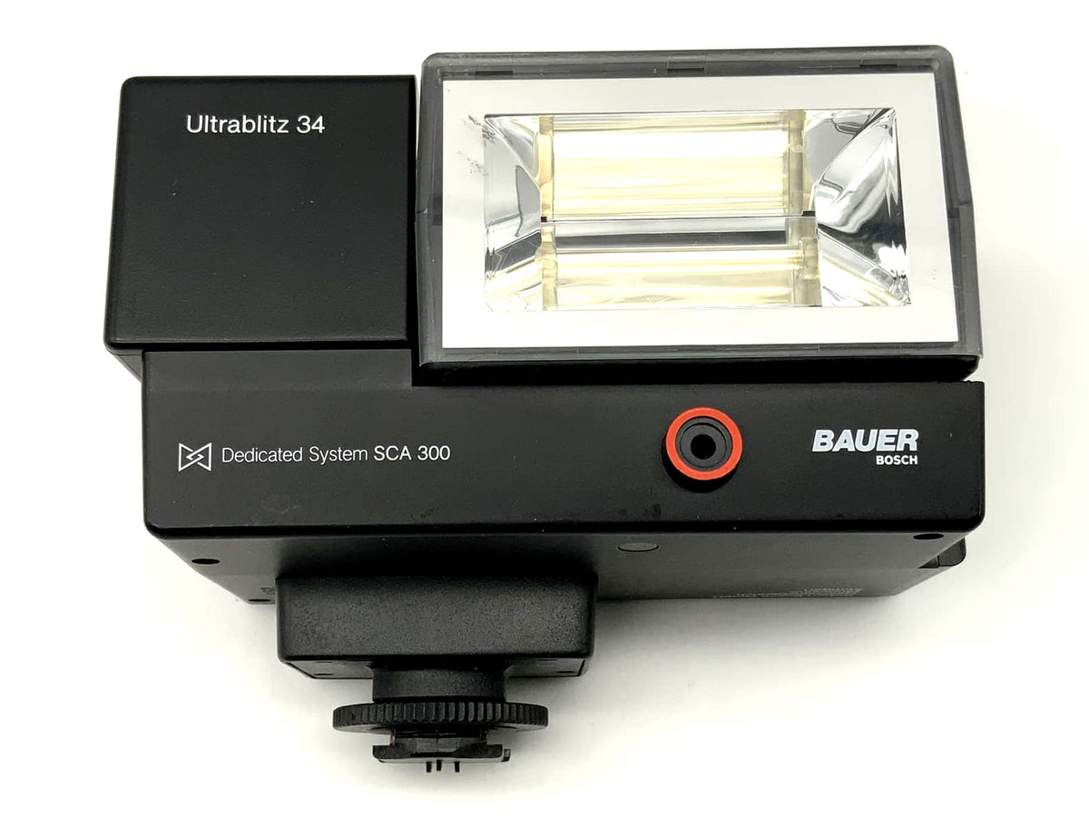 Bauer Ultrablitz 34 flash unit SCA 300 camera flash clip-on flash light