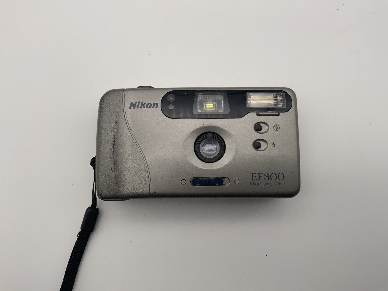 Nikon EF300 analog camera autofocus AF Nikon Lens 29mm DEFECTIVE