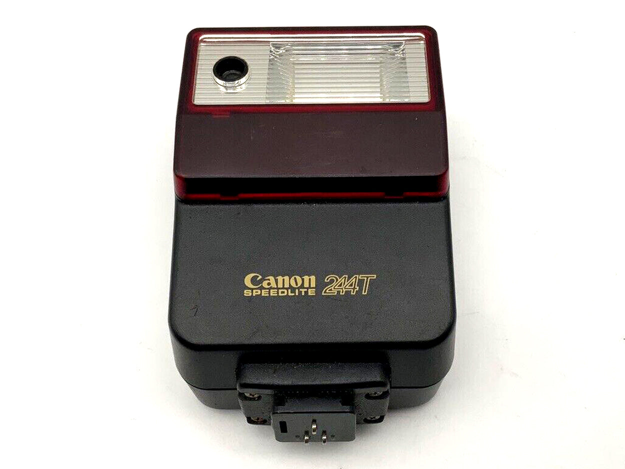 Canon Speedlite 244T analog flash unit, clip-on flash light