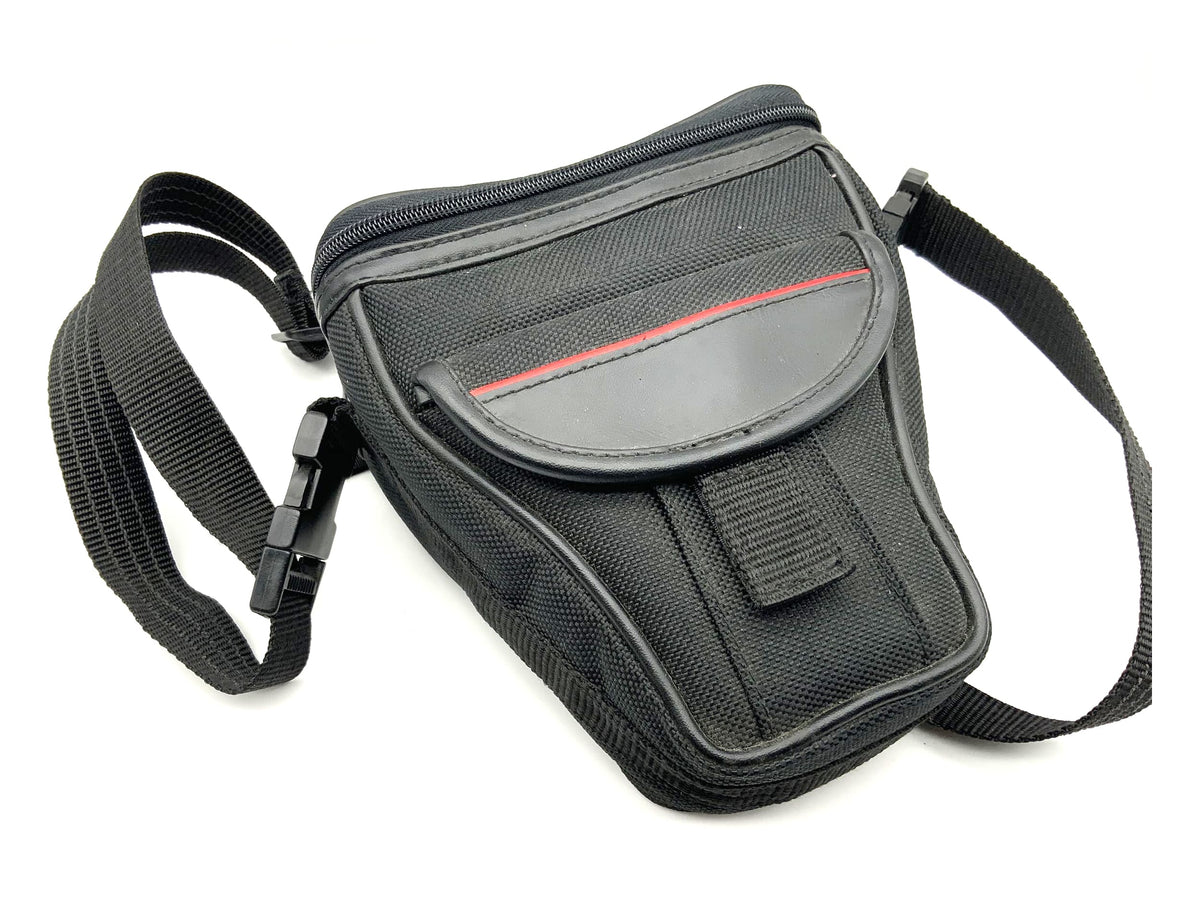 Black camera bag, universal shoulder bag, V-shaped