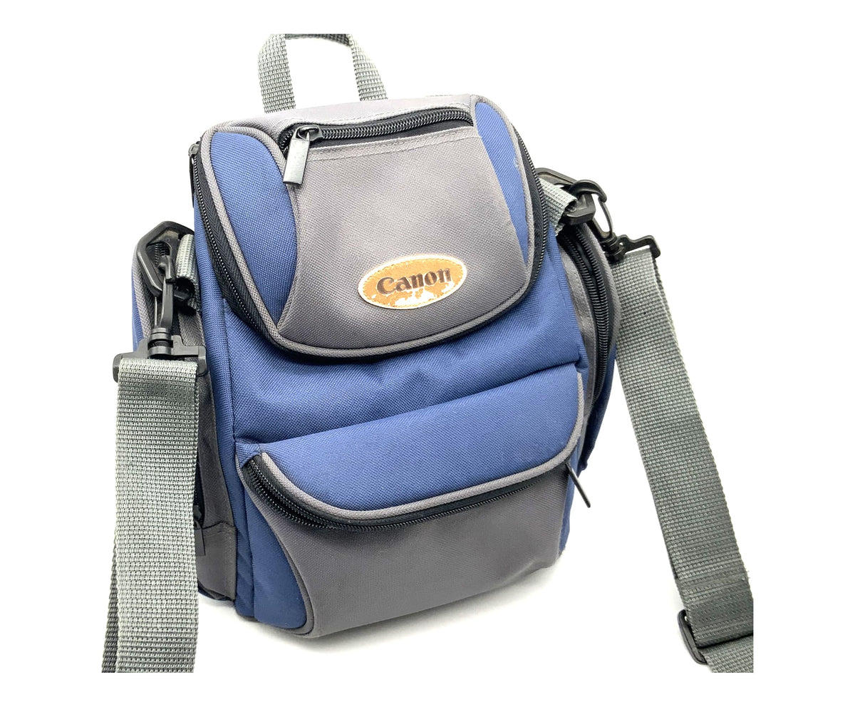 Canon camera backpack, approx. 20x25x12cm, blue, universal camera bag, shoulder bag