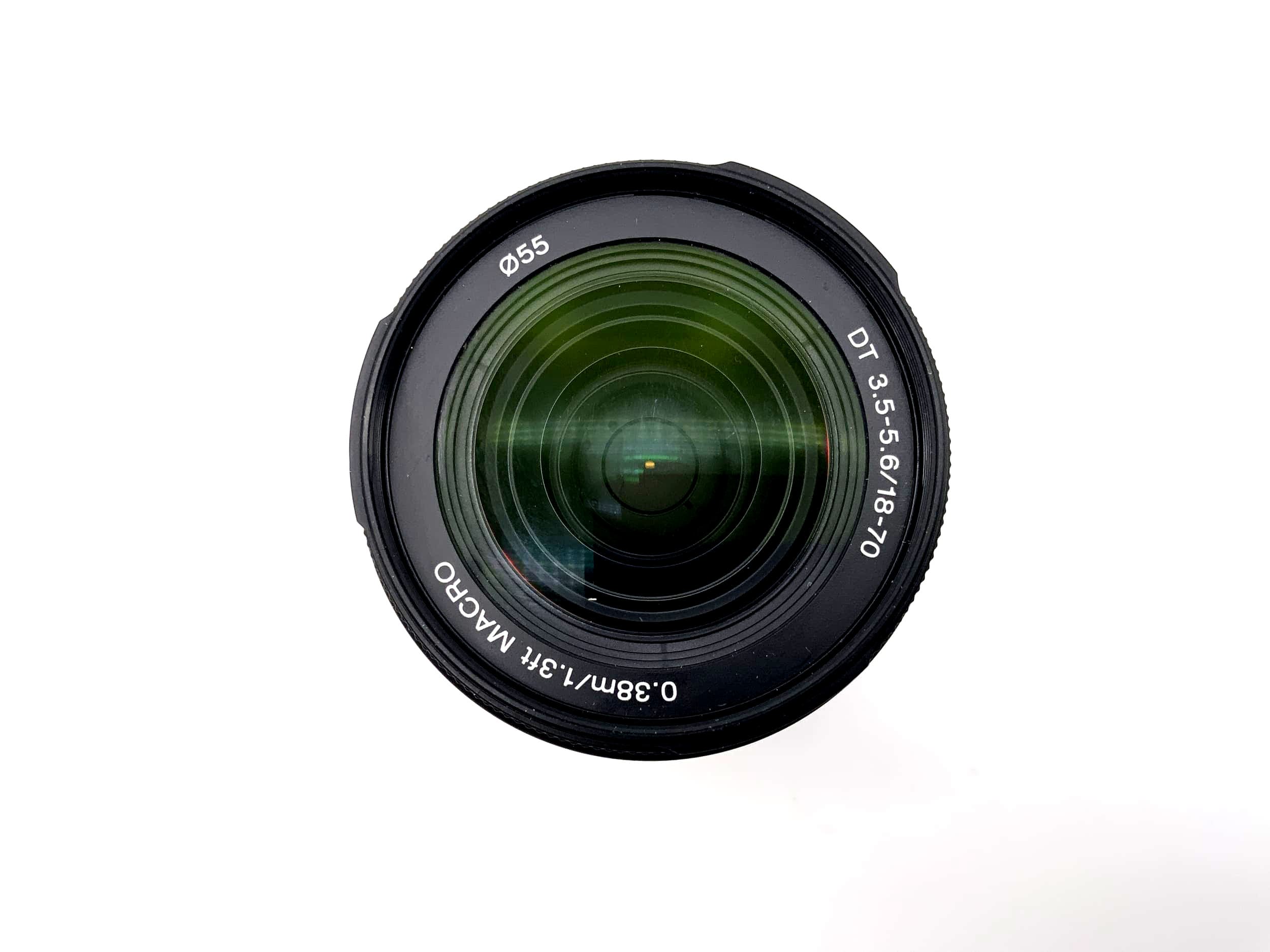 Sony 18-70mm 1:3.5-5.6 Lens Minolta AF DT 0.38m/1.3ft Macro Lens (Sony A)
