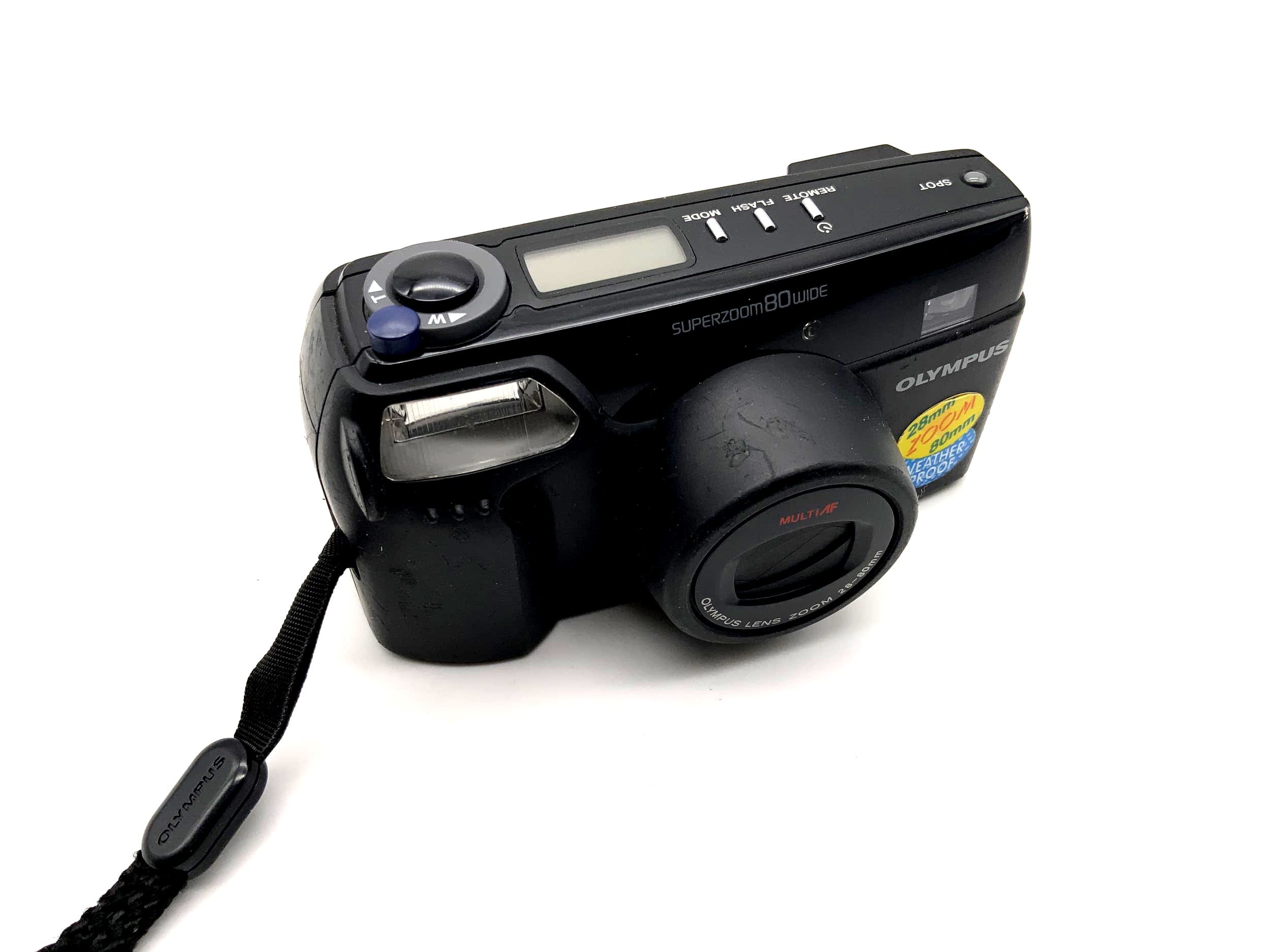 Olympus Superzoom 80 wide compact camera Point&amp;Shoot Camera 35mm Multi AF