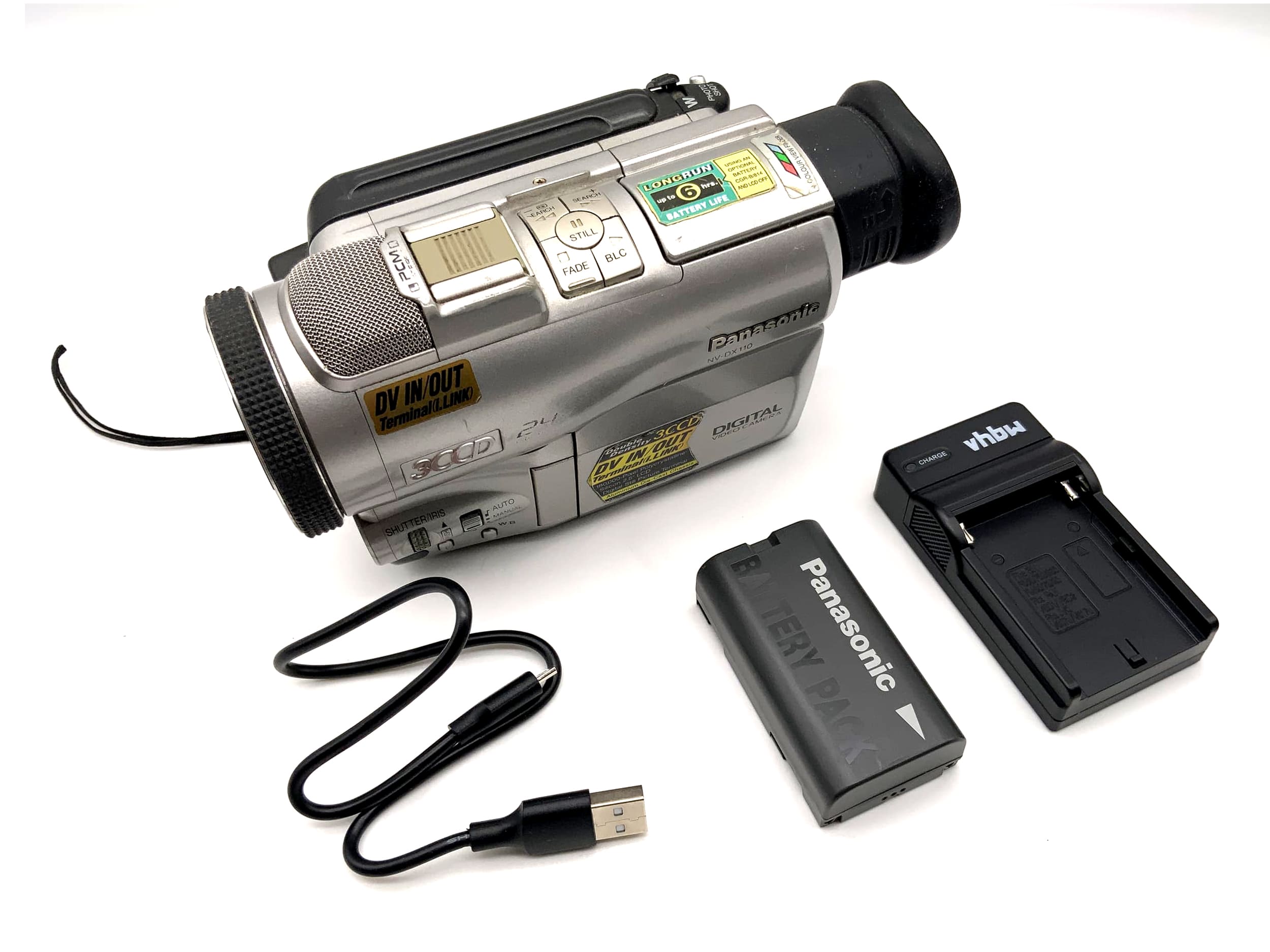 Panasonic NV-DX110 3CCD Camcorder Video Camera with Battery