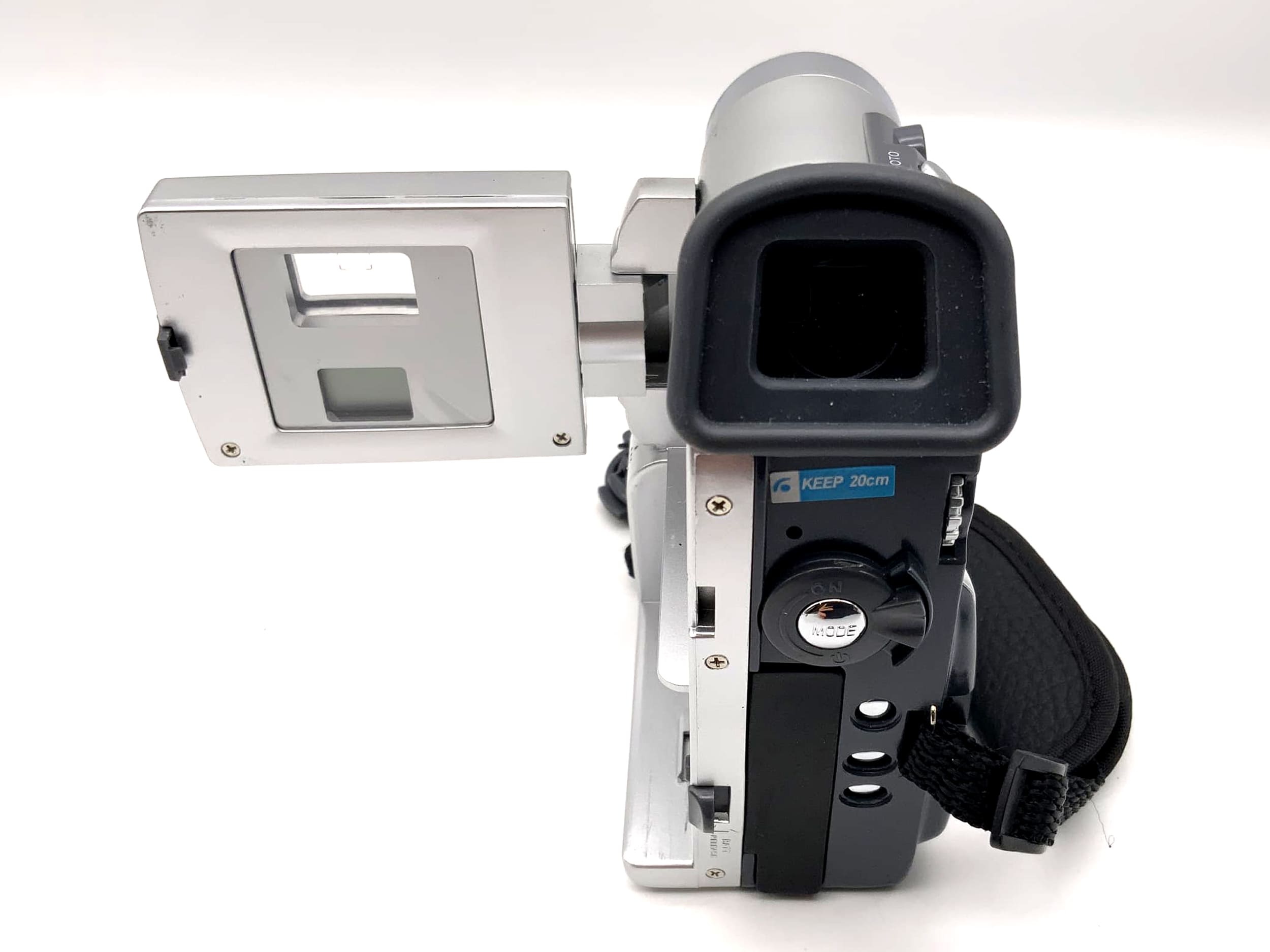 Camcorder video camera with battery