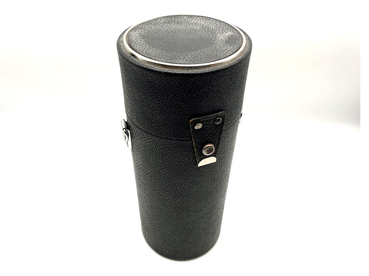 Vivitar lens case, black, approx. 23x9cm, universal hard case.