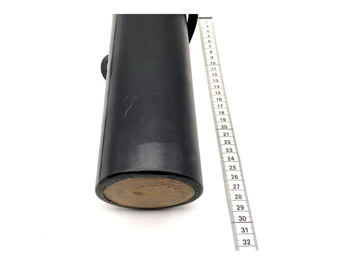 Black lens case, approx. 28x8cm, universal hard case.