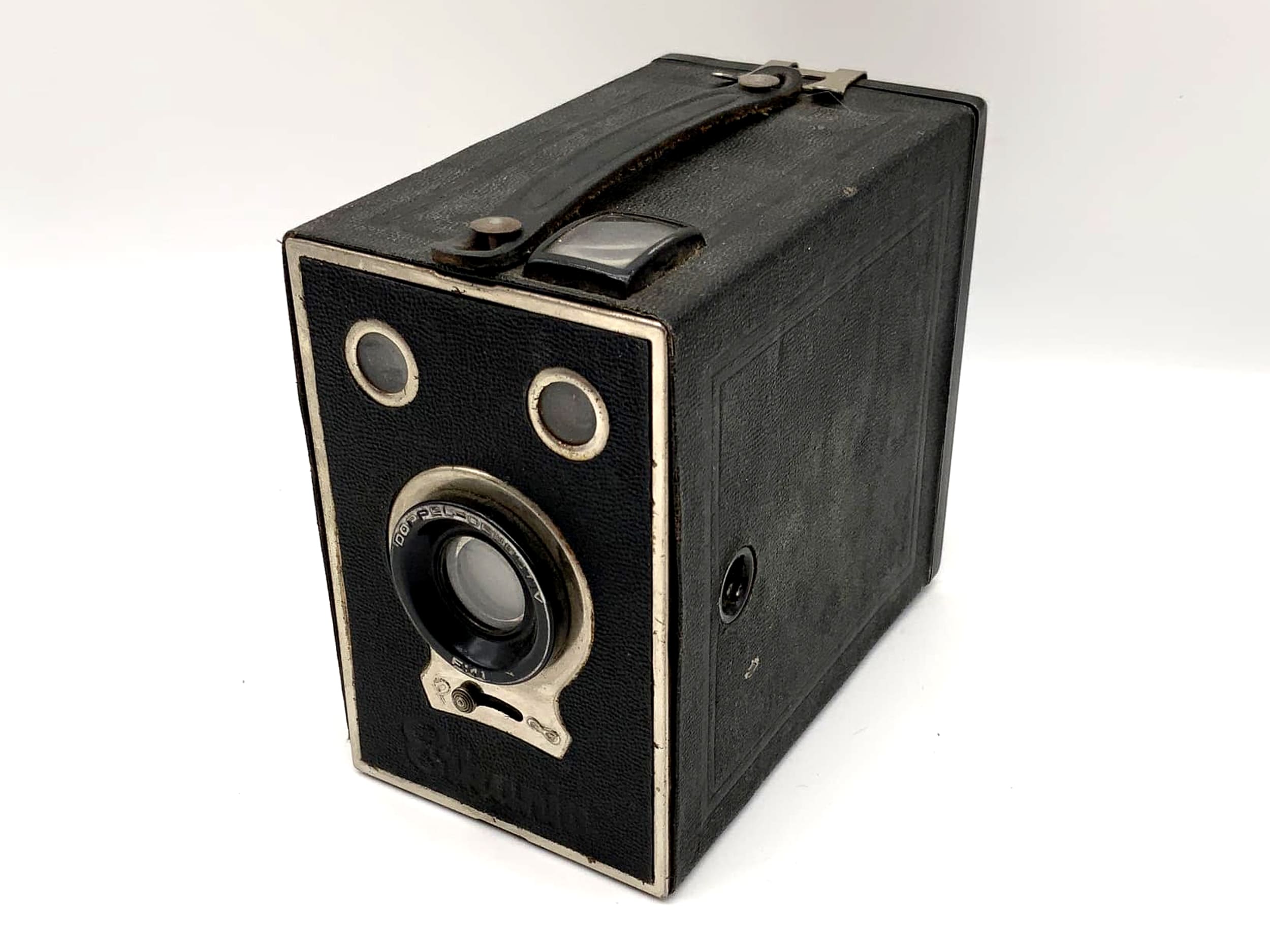 Eikania double-lens box camera, roll film, analog camera