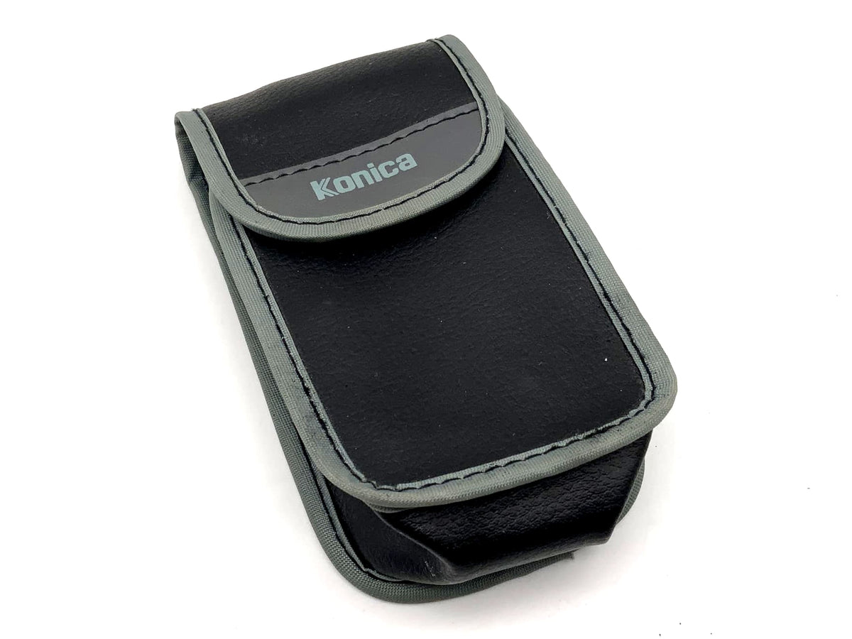 Konica leather ready bag, black, universal camera bag