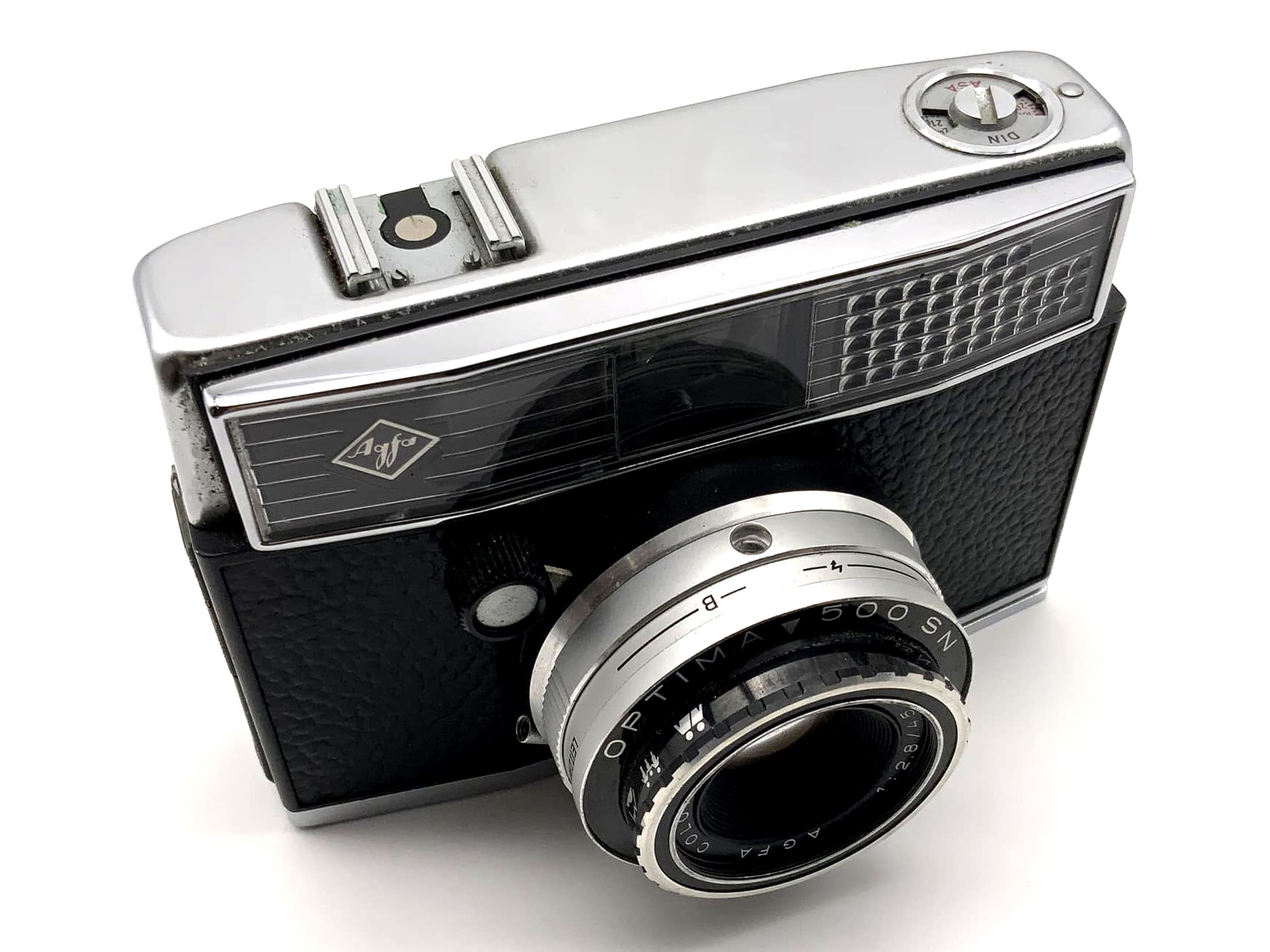 Agfa Optima 500 SN viewfinder camera with Color Solinar 45mm 1:2.8 35mm compact camera