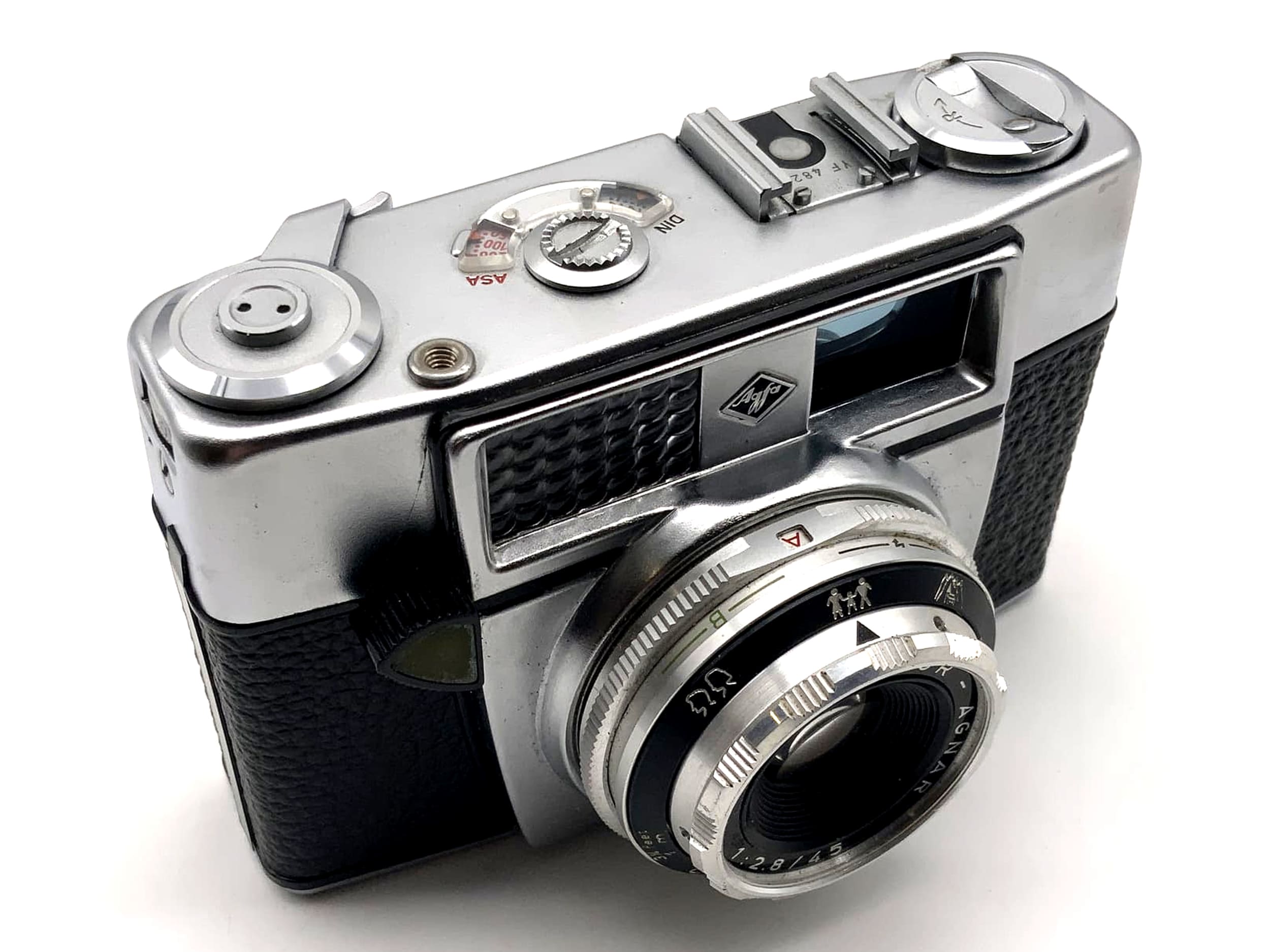 Agfa Optima 1a viewfinder camera with Color Agnar 45mm 1:2.8 35mm compact camera Ia