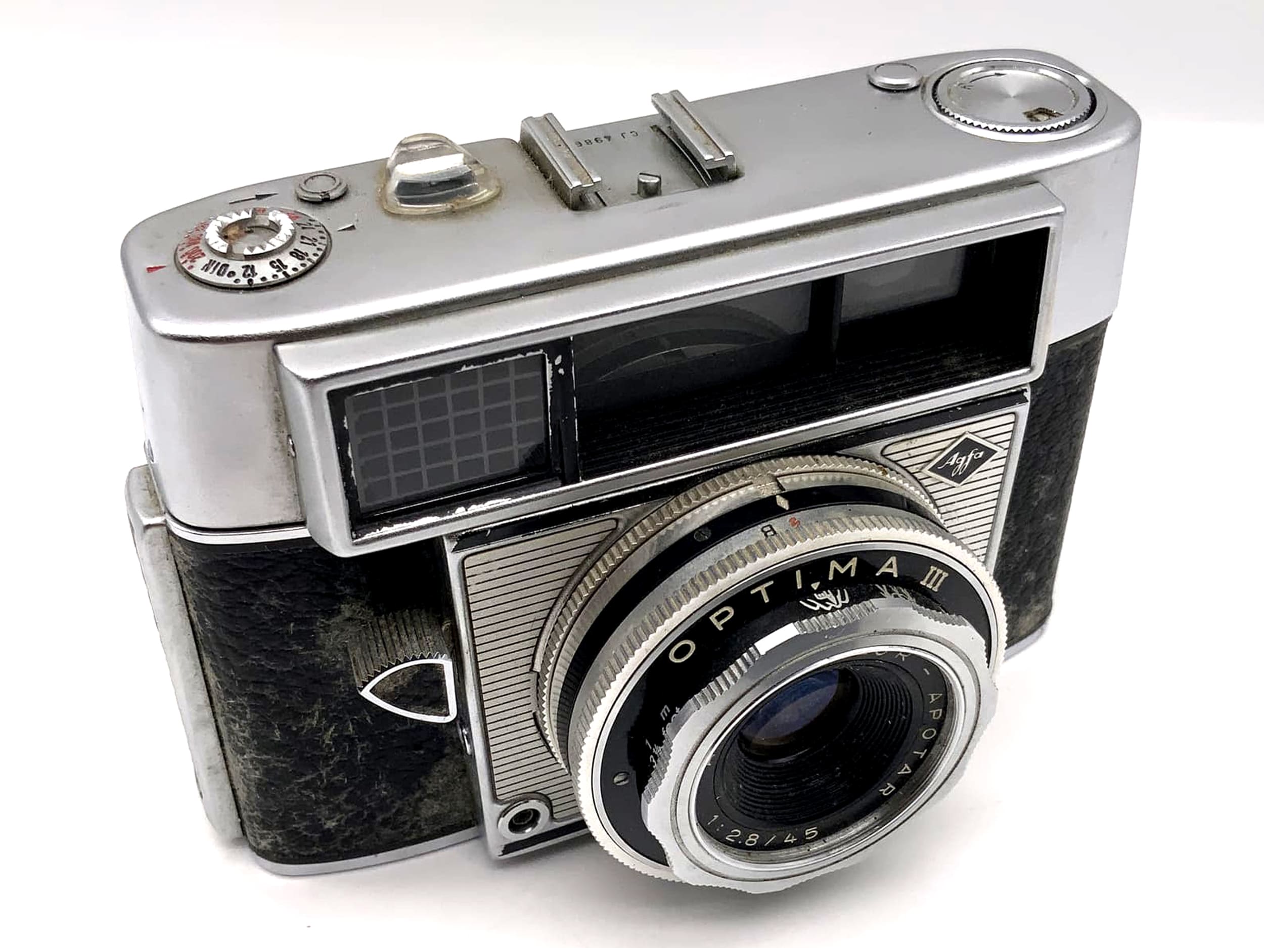 Agfa Optima III rangefinder camera with Color Apotar 45mm 1:2.8 35mm compact camera 3