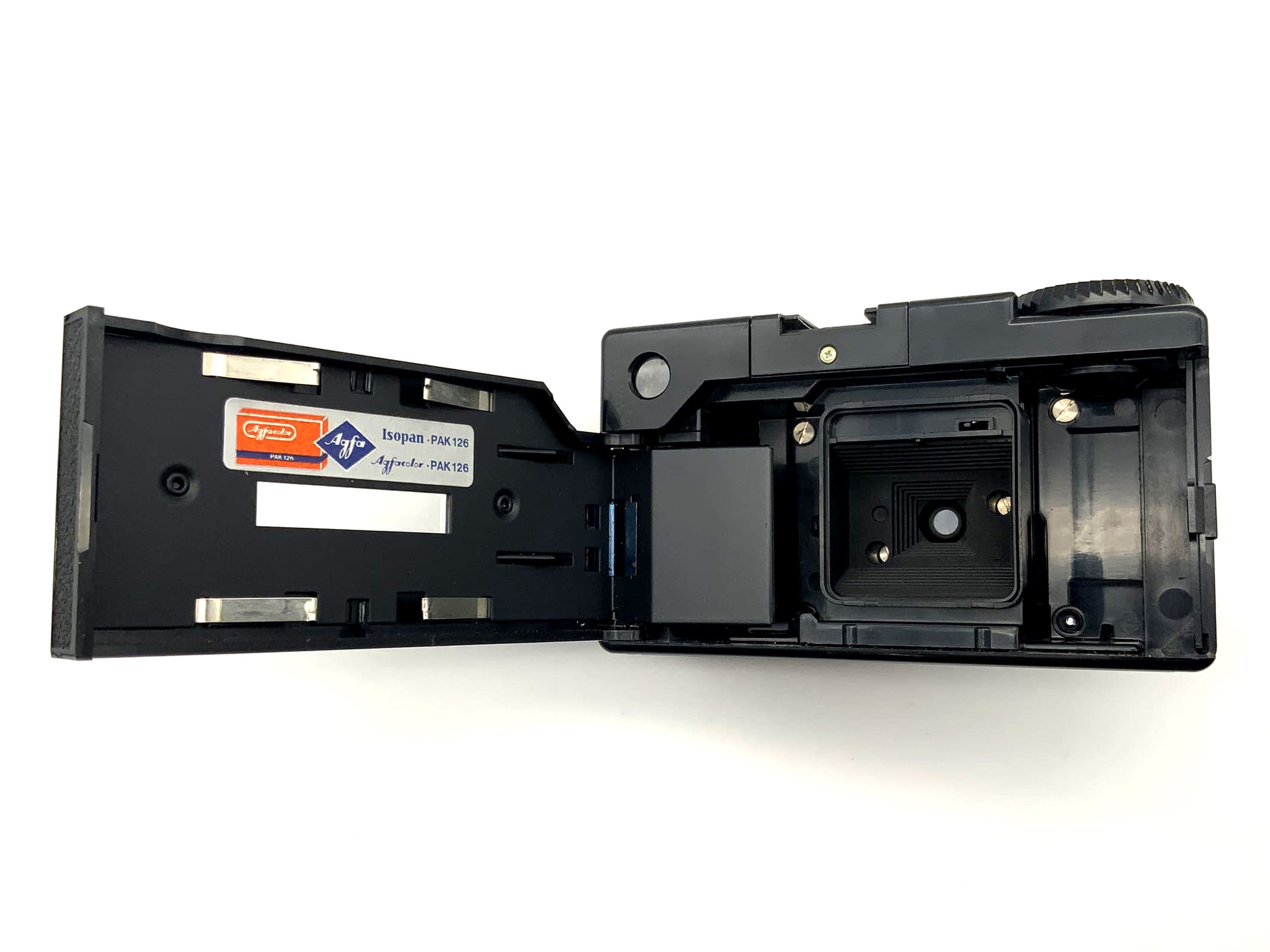 Agfa Iso-Pak viewfinder camera with Parator 35mm compact camera