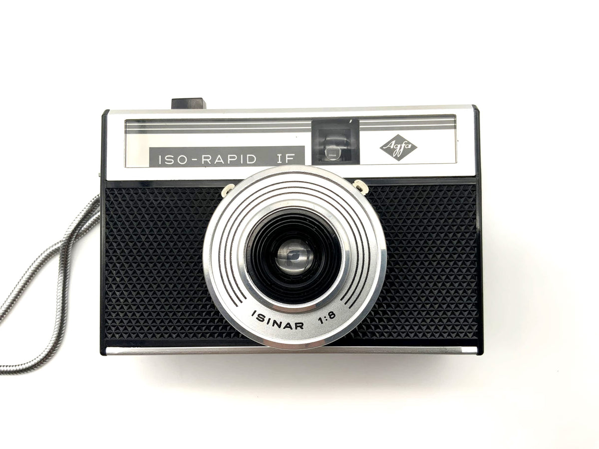 Agfa Iso-Rapid IF viewfinder camera with Isinar 1:8 35mm compact camera