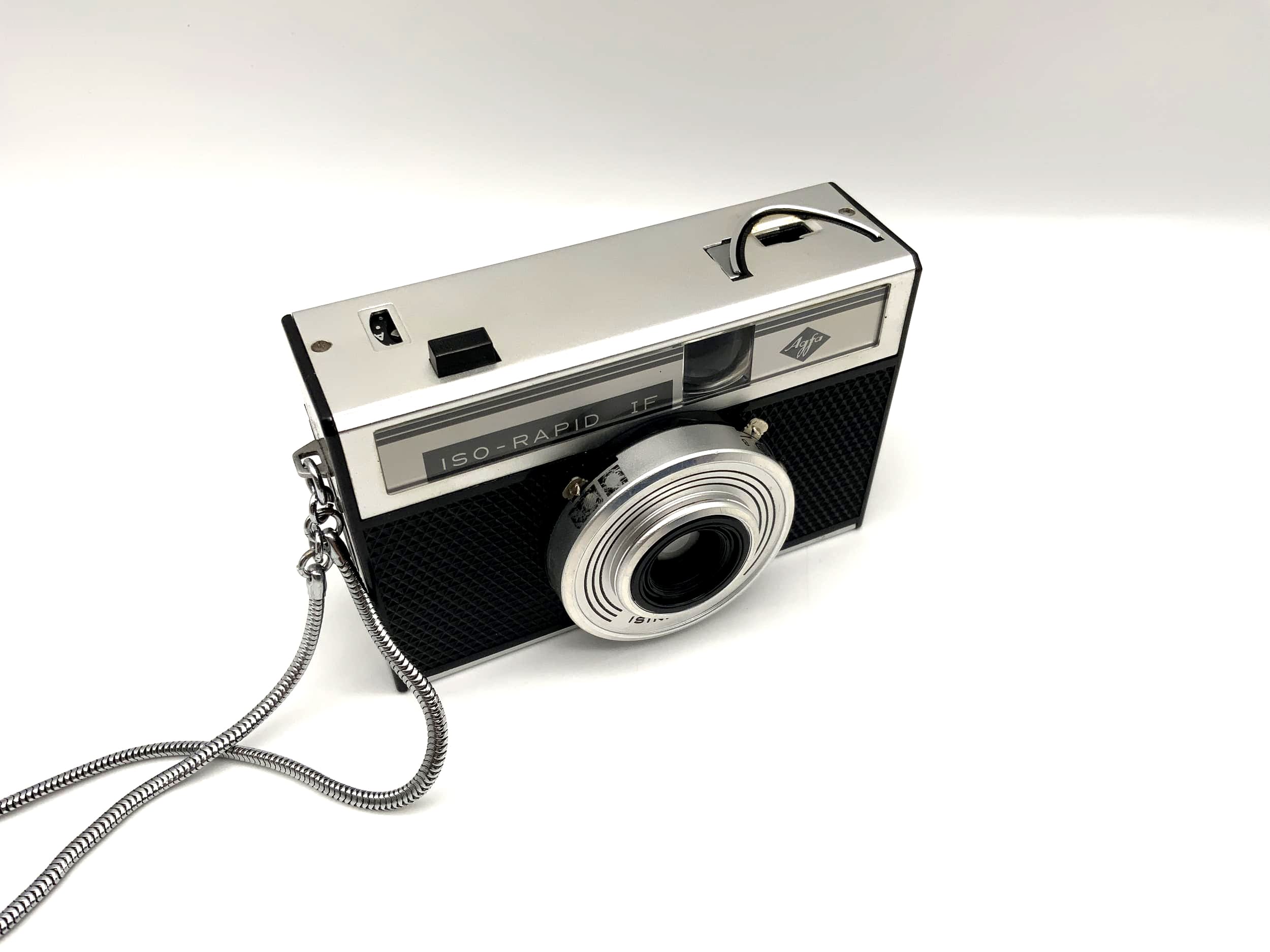 Agfa Iso-Rapid IF viewfinder camera with Isinar 1:8 35mm compact camera