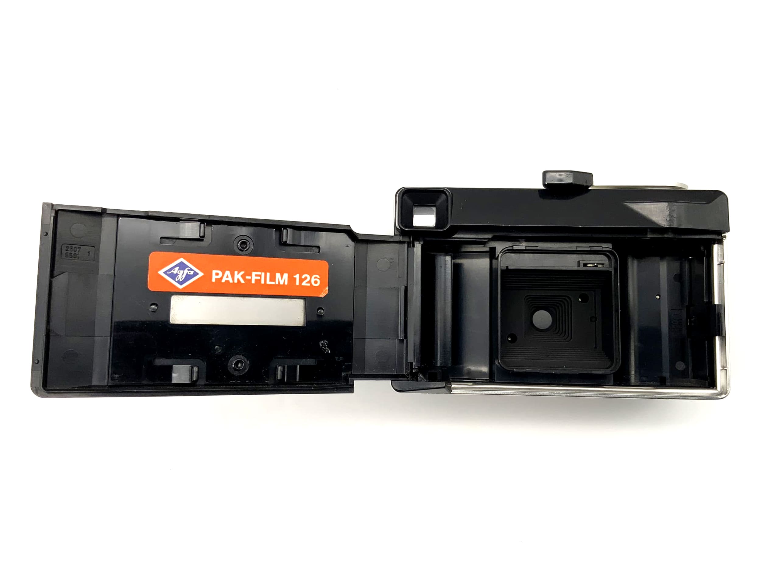 Agfa Agfamatic 50 viewfinder camera with Colorstar Parator 35mm compact camera