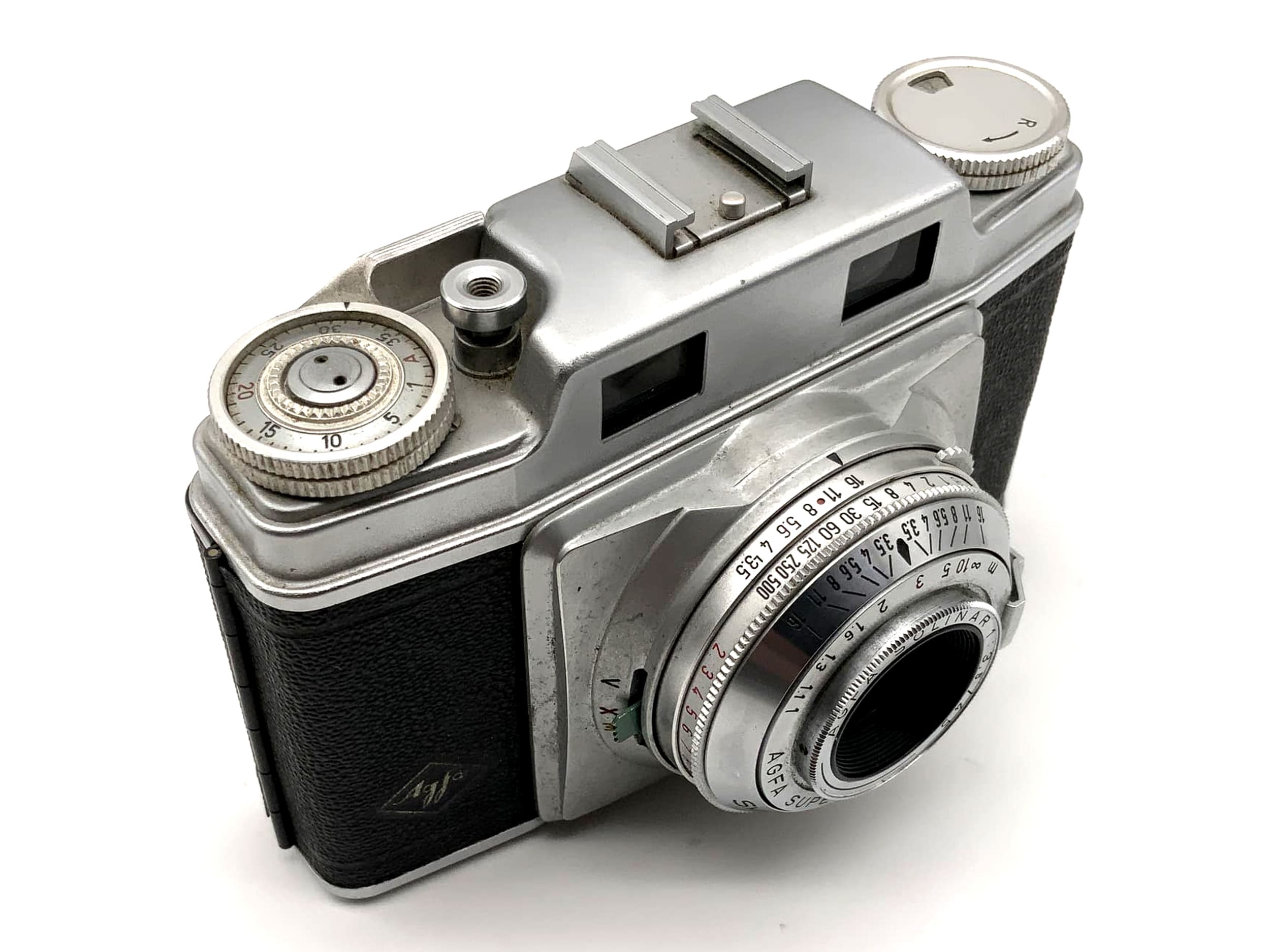 Agfa Synchro Compur viewfinder camera with Solinar 45mm 1:3.5 35mm compact camera
