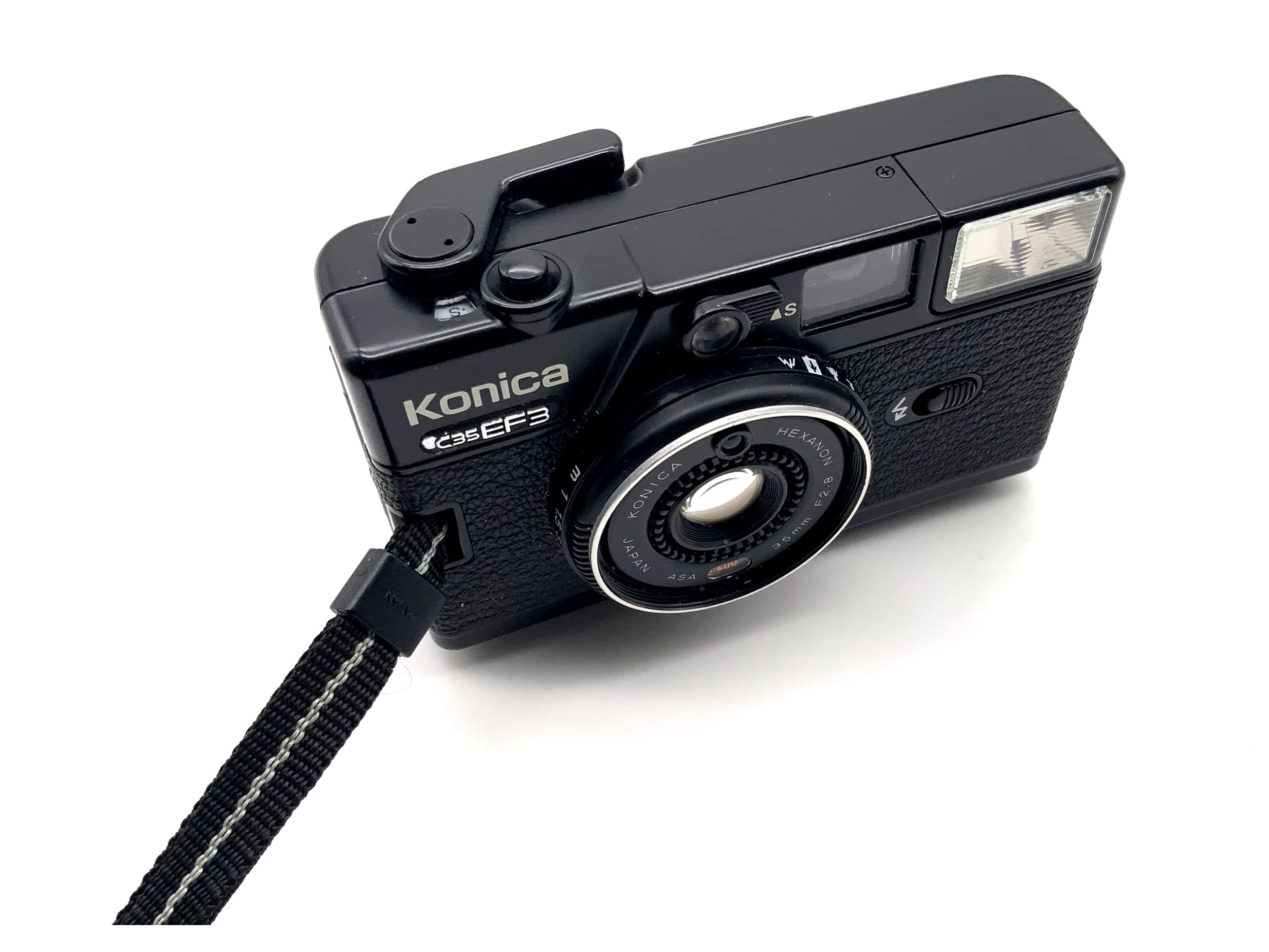Konica C35 EF3 rangefinder camera with Hexanon 35mm 1:2.8 35mm compact camera