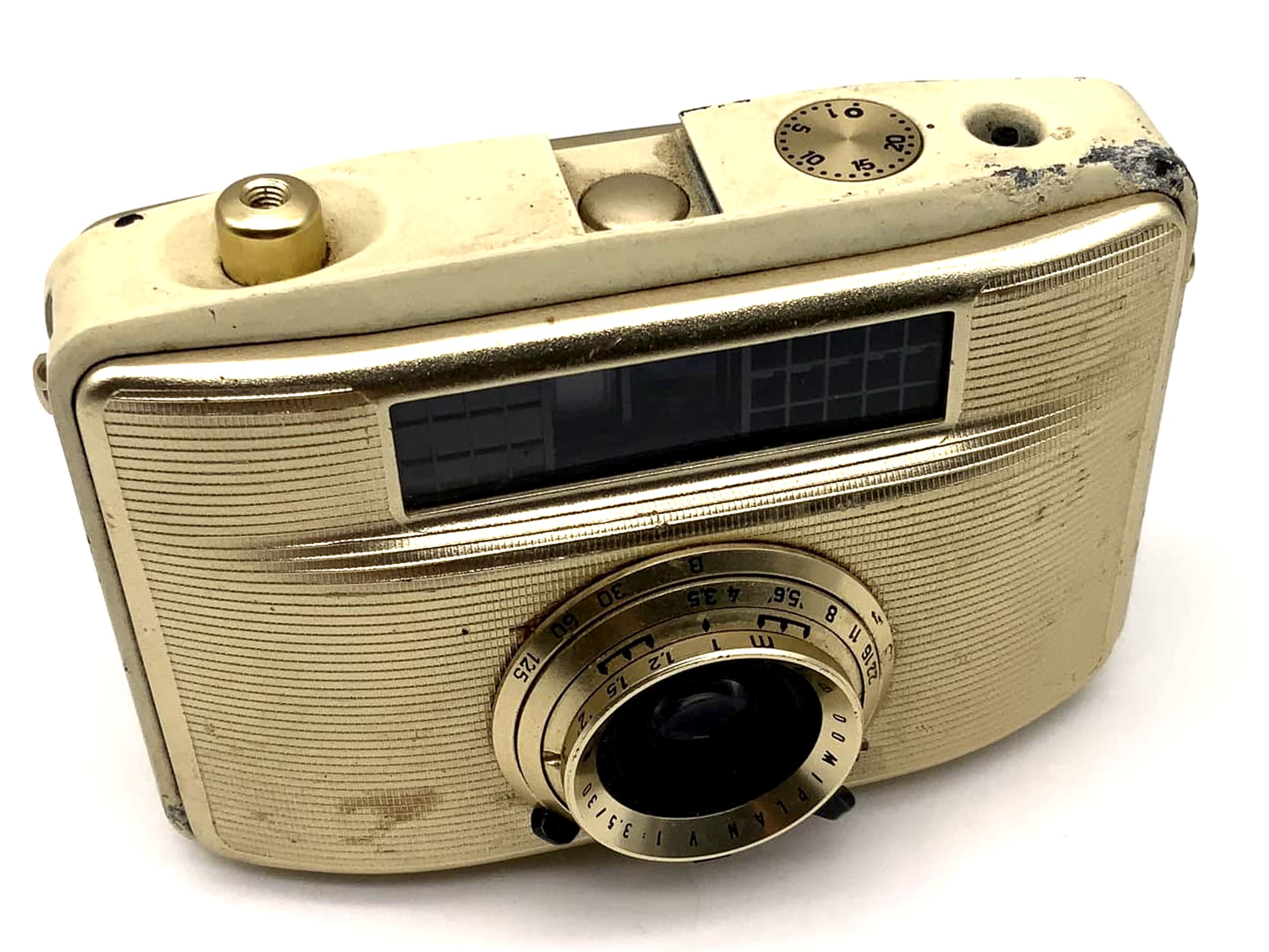 Pentacon Penti II rangefinder camera with Domiplan 30mm 1:3.5 35mm 2 gold