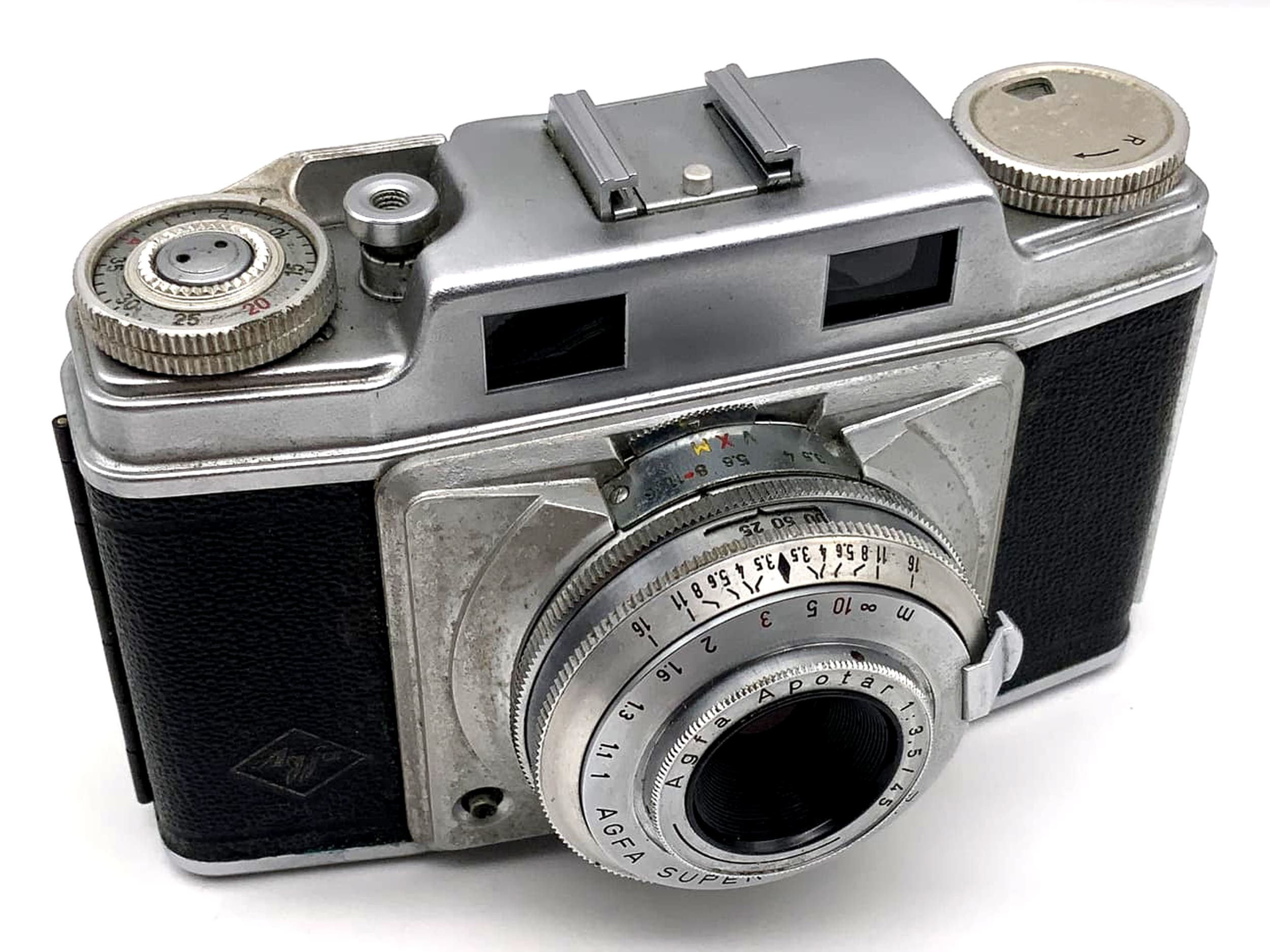Agfa Super Silette rangefinder camera with Apotar 45mm 1:3.5 35mm Prontor-SVS