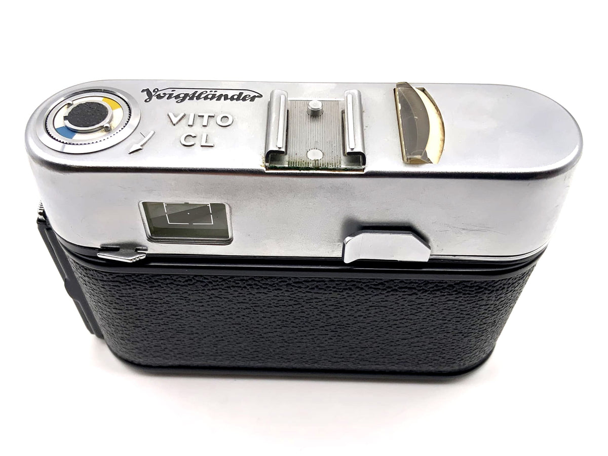 Voigtländer Vito CL rangefinder camera with Skopar 50mm 1:2.8 and 35mm Prontor 500 LK lenses