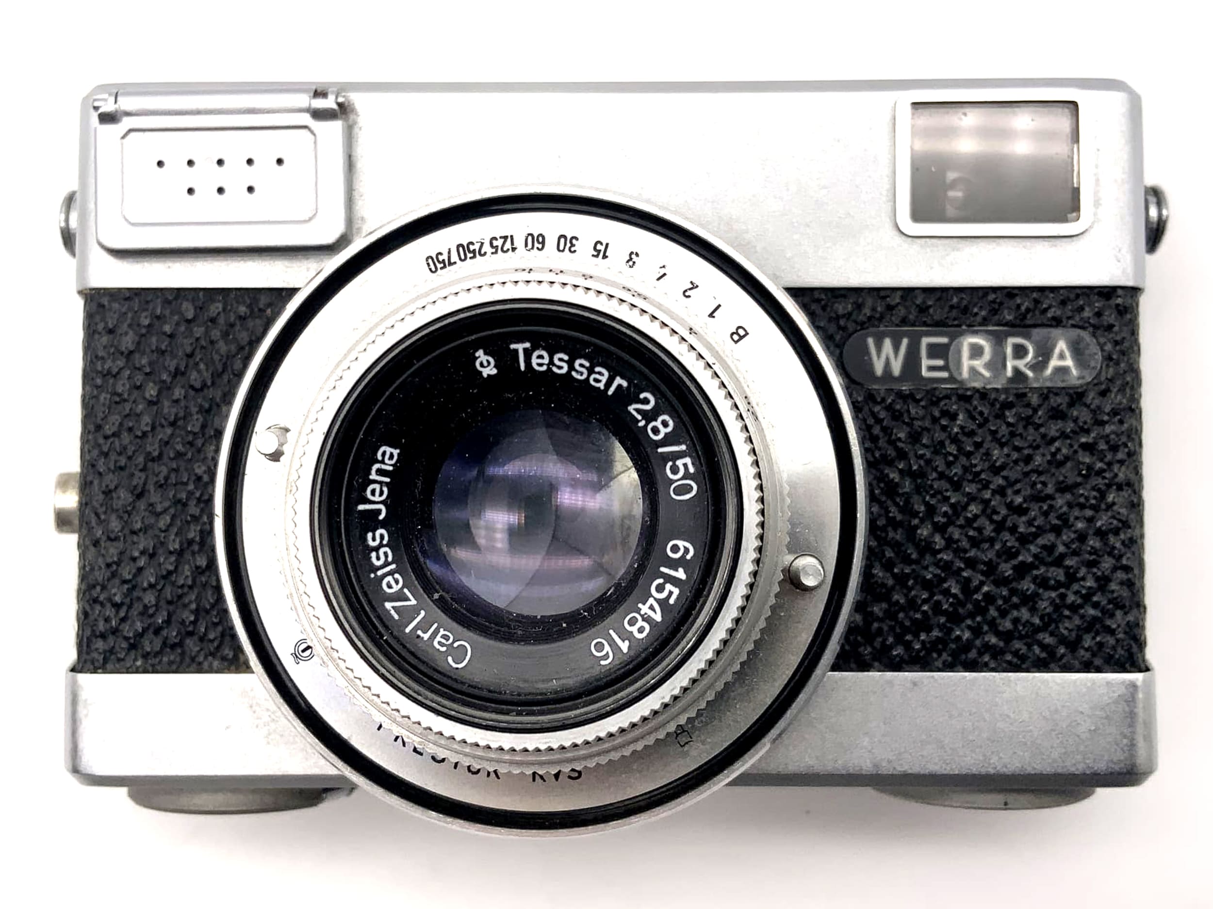 Carl Zeiss Werra viewfinder camera with Tessar 50mm 1:2.8 35mm Prestor RVS