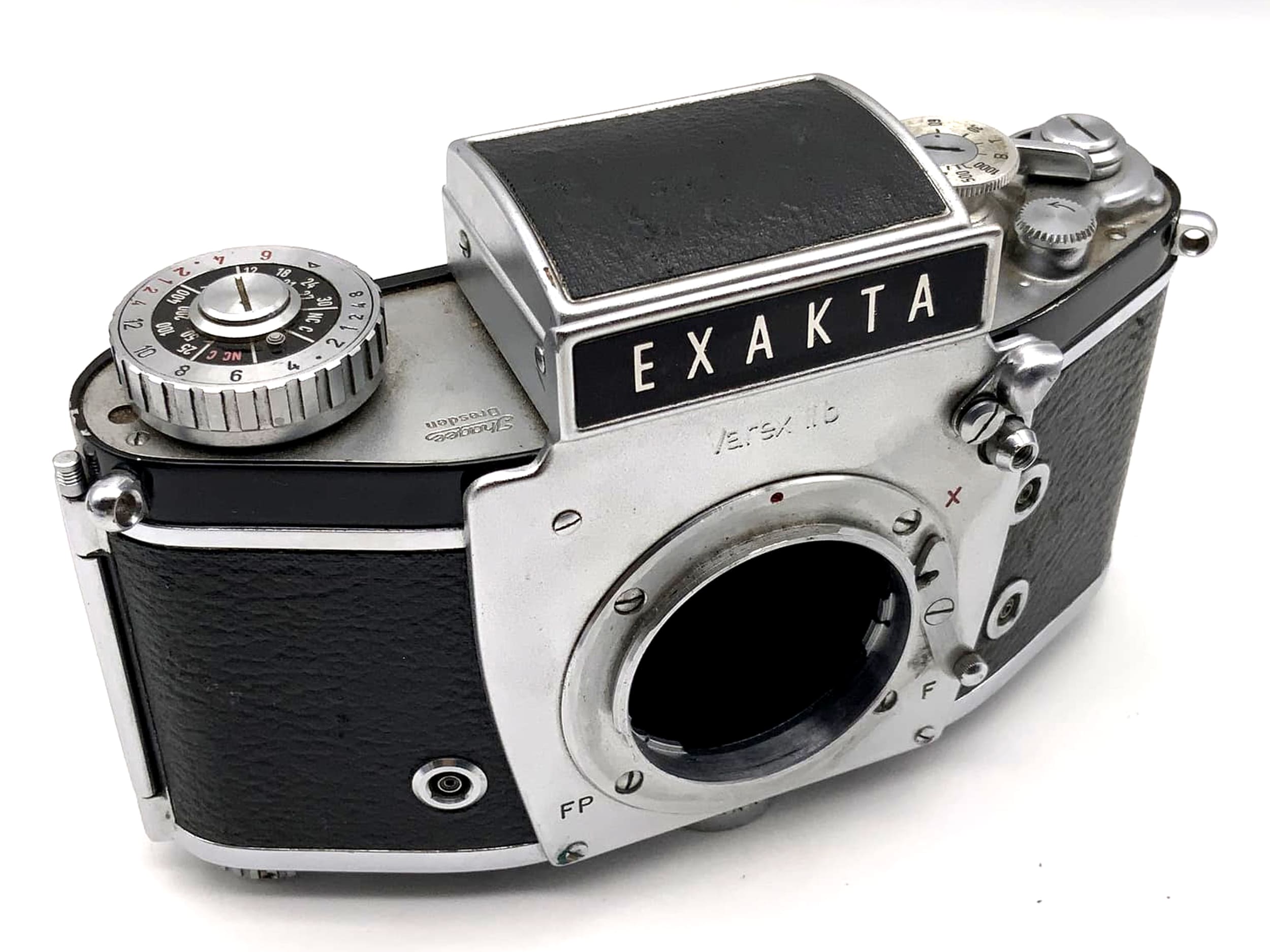 Exakta Varex II b SLR 2b single-lens reflex camera with waist-level viewfinder Ihagee 35mm lens, body